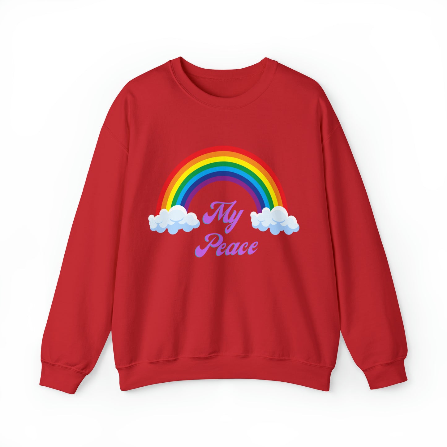 Rainbow design statement Crewneck sweatshirt gift