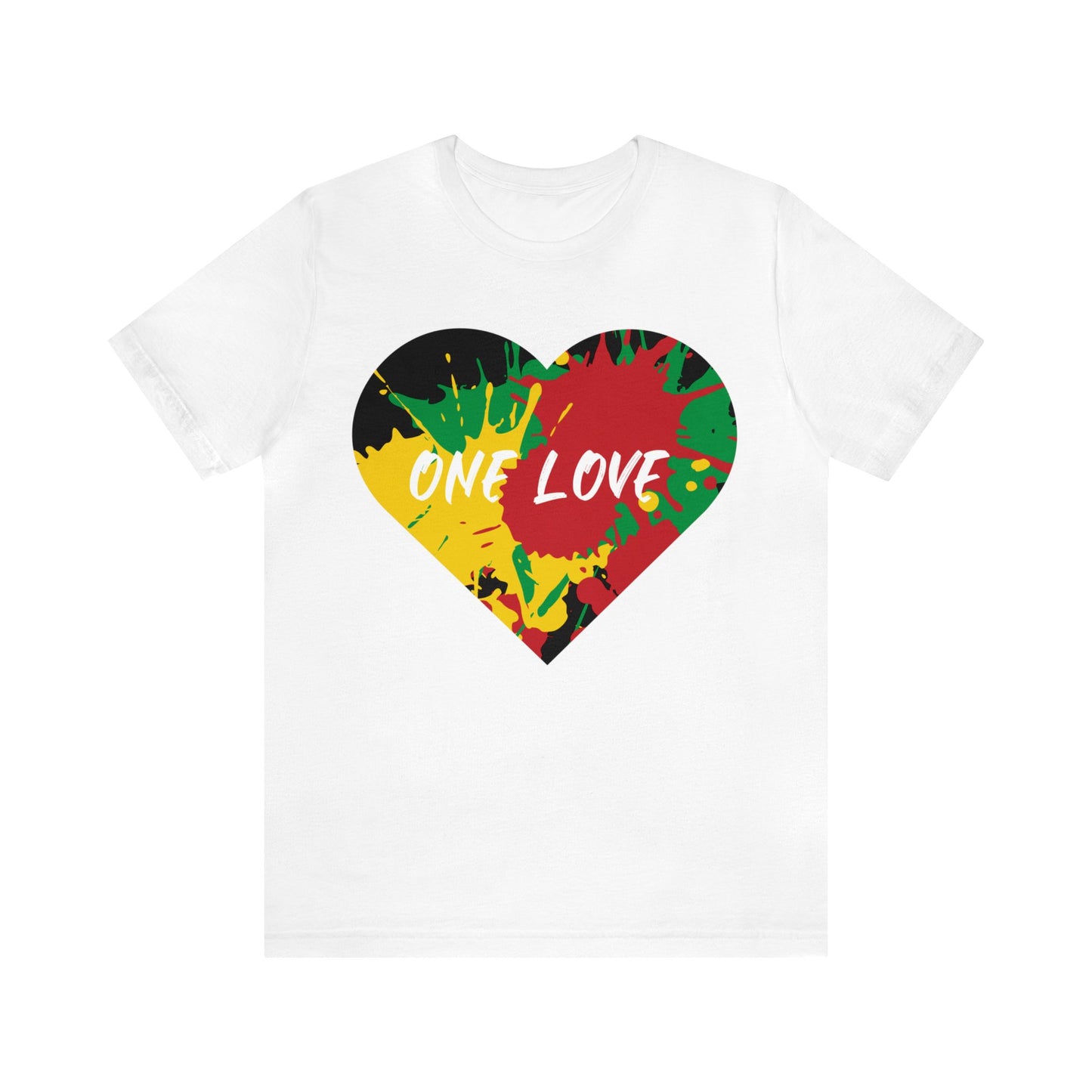 ONE LOVE TEE SHIRT REGGAE ART