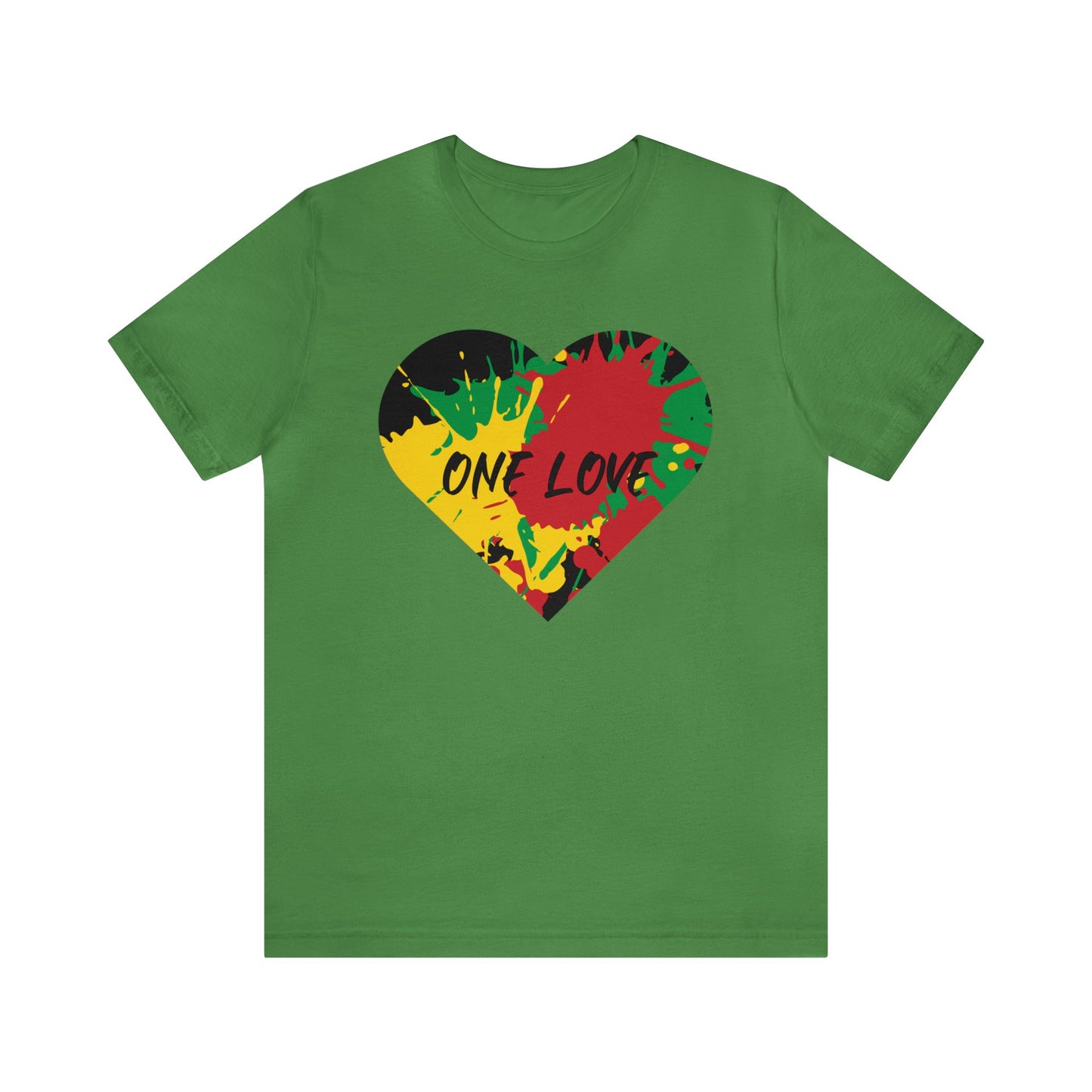 ONE LOVE GRAPHIC ROOTS ART DESIGN TEE SHIRT