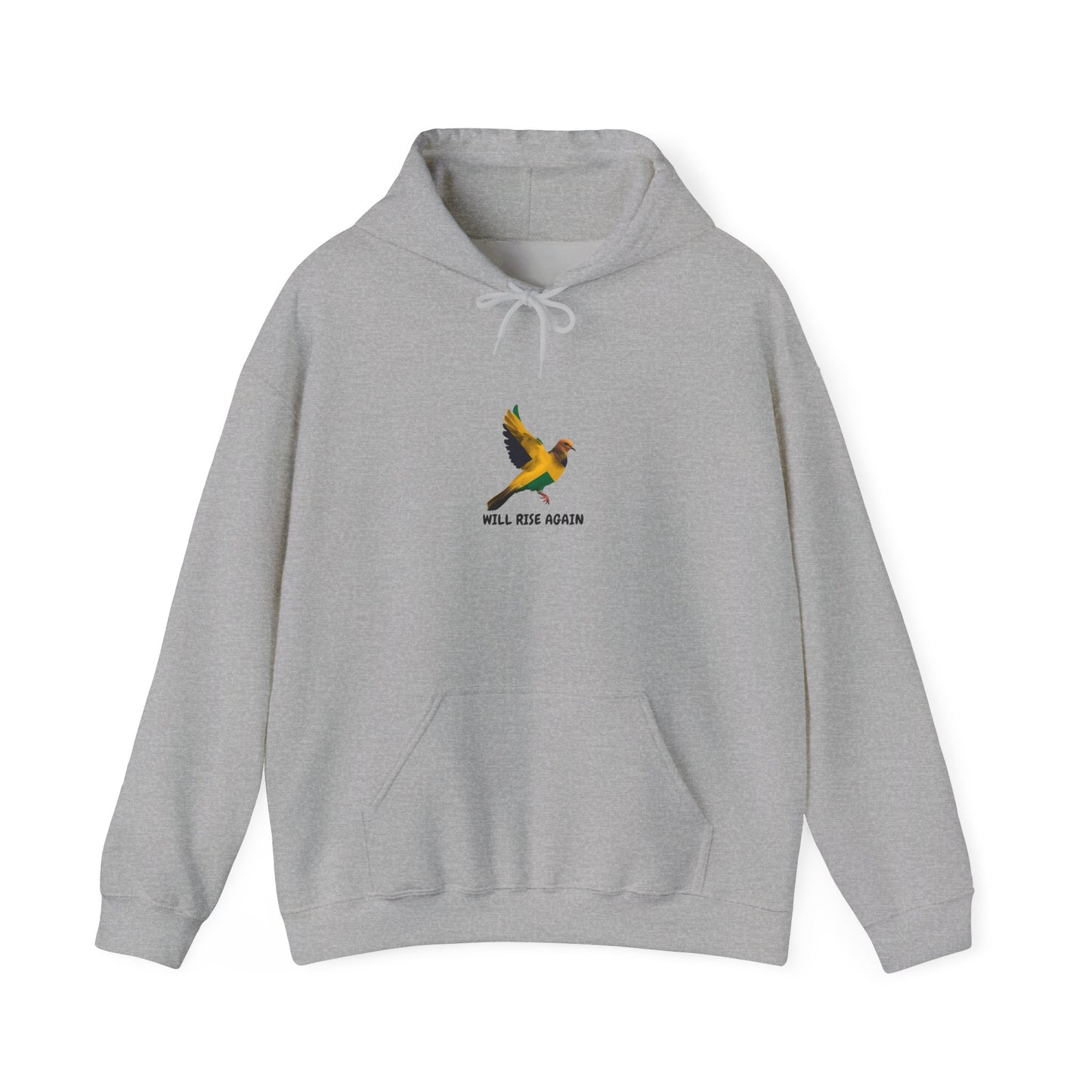 Will Rise Again' Flying Bird Jamaica tribute  Comfort Hoodie