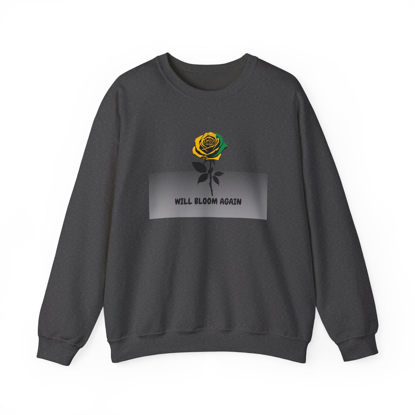 Will Bloom Again Jamaican Theme  Inspirational Rose Flower Pullover Gift