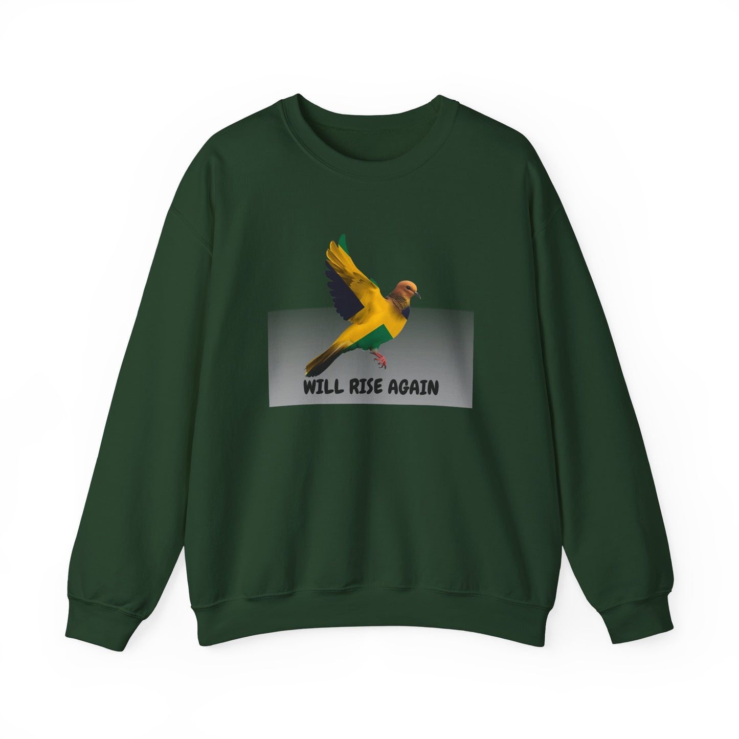Will Rise Again Sweatshirt  Rising Bird Graphic Crewneck (E G)