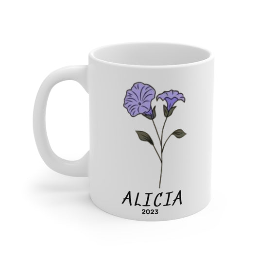 Birth Month flower mug (September)