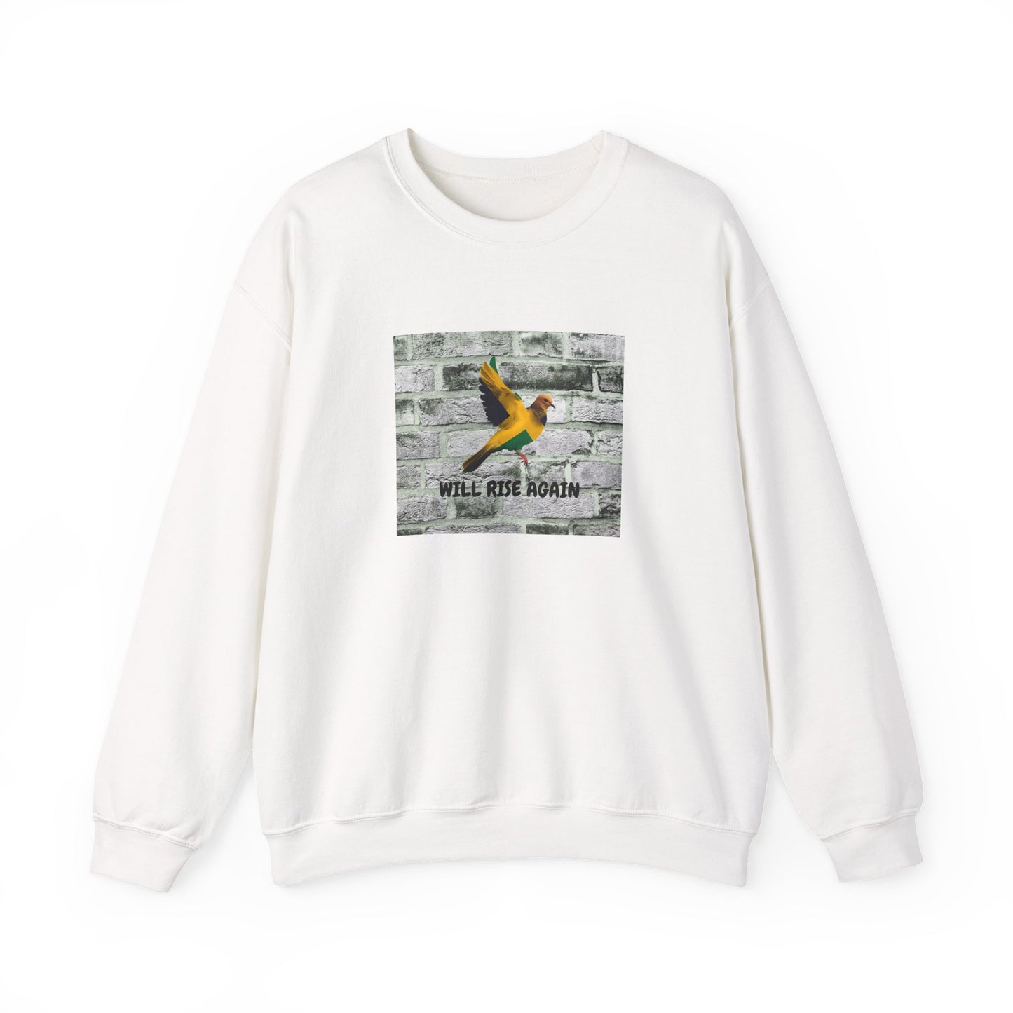 Will Rise Again Graphic Bird Jamaica support Crewneck Shirt