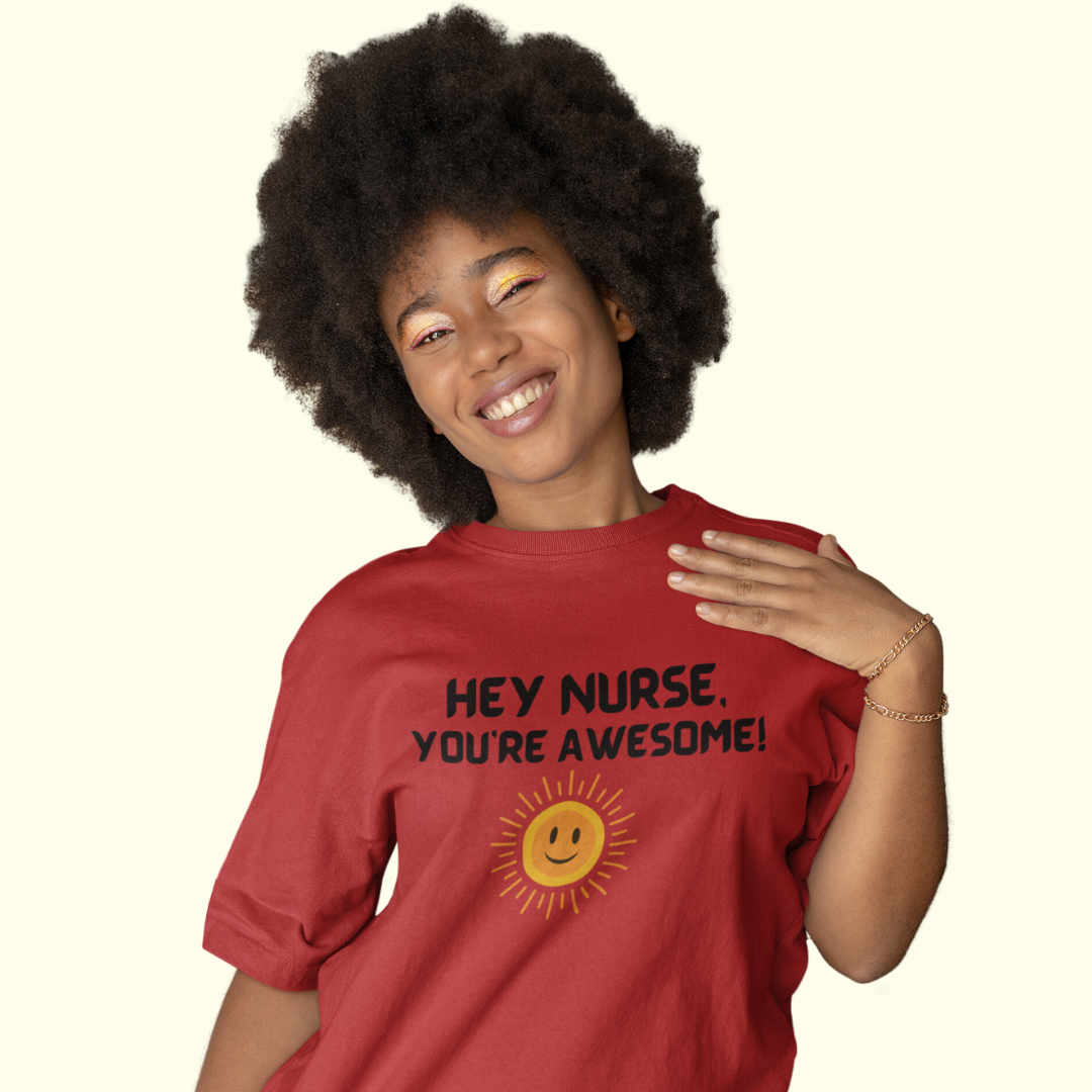 AWESOME NURSE UNISEX CREWNECK T SHIRT