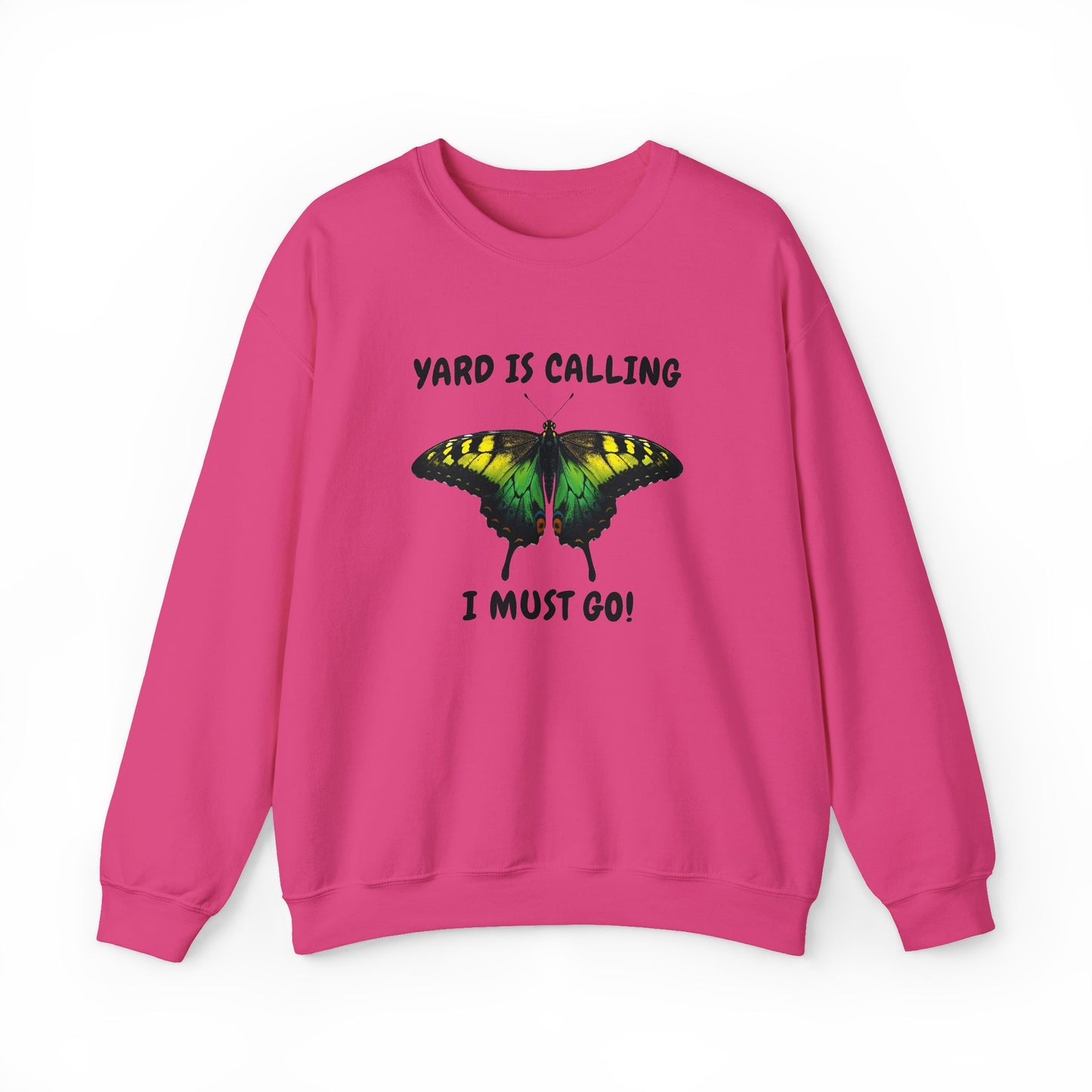 Jamaican Monarch Butterfly Yard Is Calling Garden  Crewneck