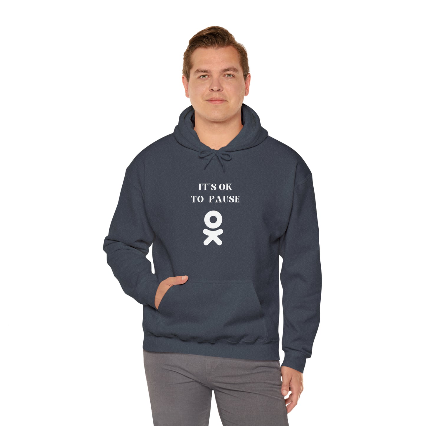 It's ok to pause hooded sweatshirt gift  inspirational words  hoodie gift to encourage. sweatshirt gifts for friends