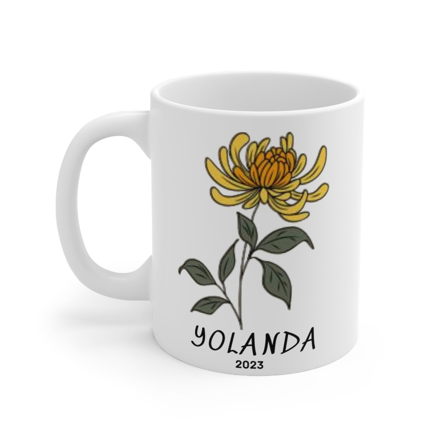 Birth Month flower mug (November)