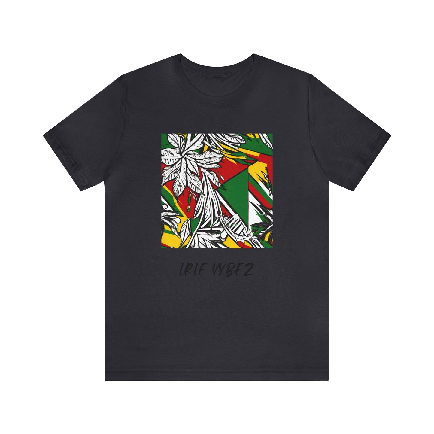 IRIE VYBEZ  ROOTS COLOR GRAPHIC SHORT SLEEVE TEE SHIRT