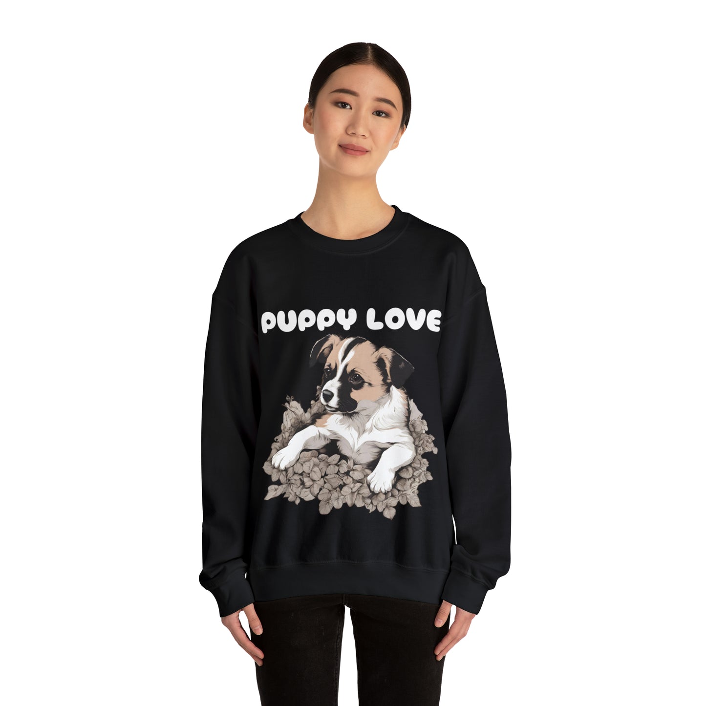 Puppy Love Puppy Pic Crewneck sweatshirt Gift