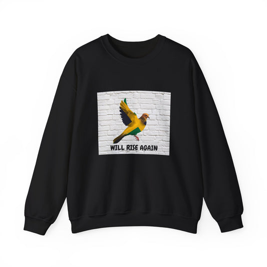 Will Rise Again Bird Graphic Pullover Sweatshirt ED