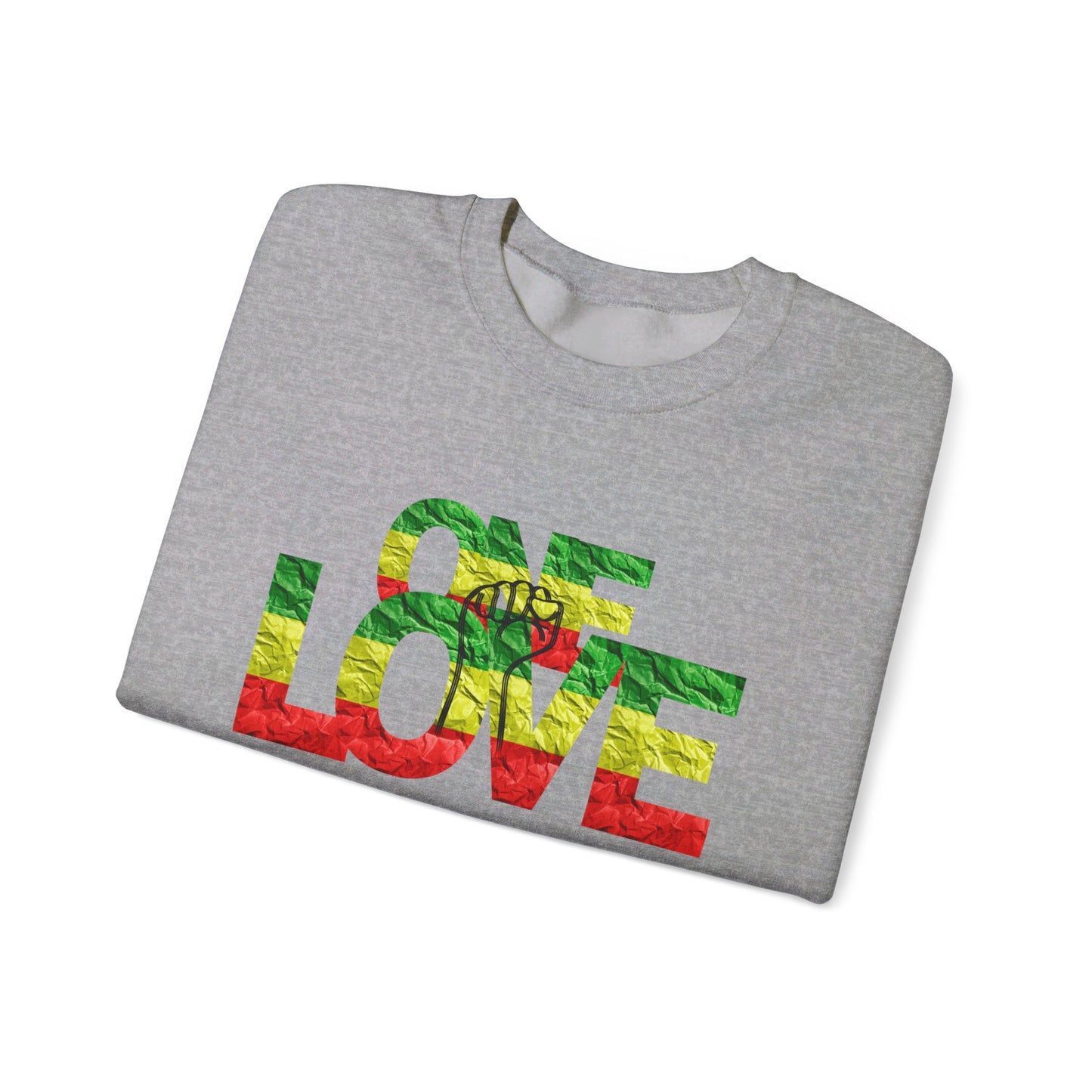 ONE LOVE POWER STATEMENT CREWNECK SWEATSHIRT GIFT