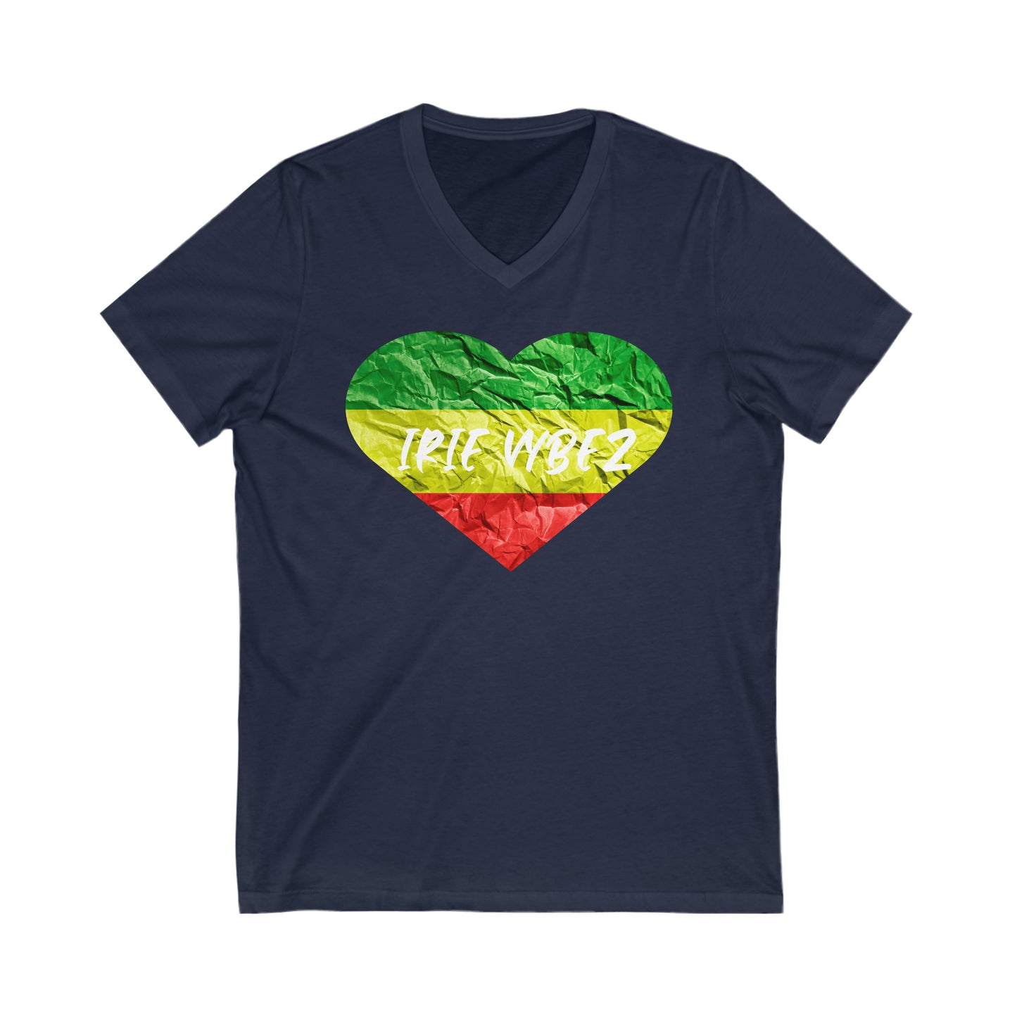 IRIE VYBEZ ROOTS COLOR V NECK T SHIRT GIFT