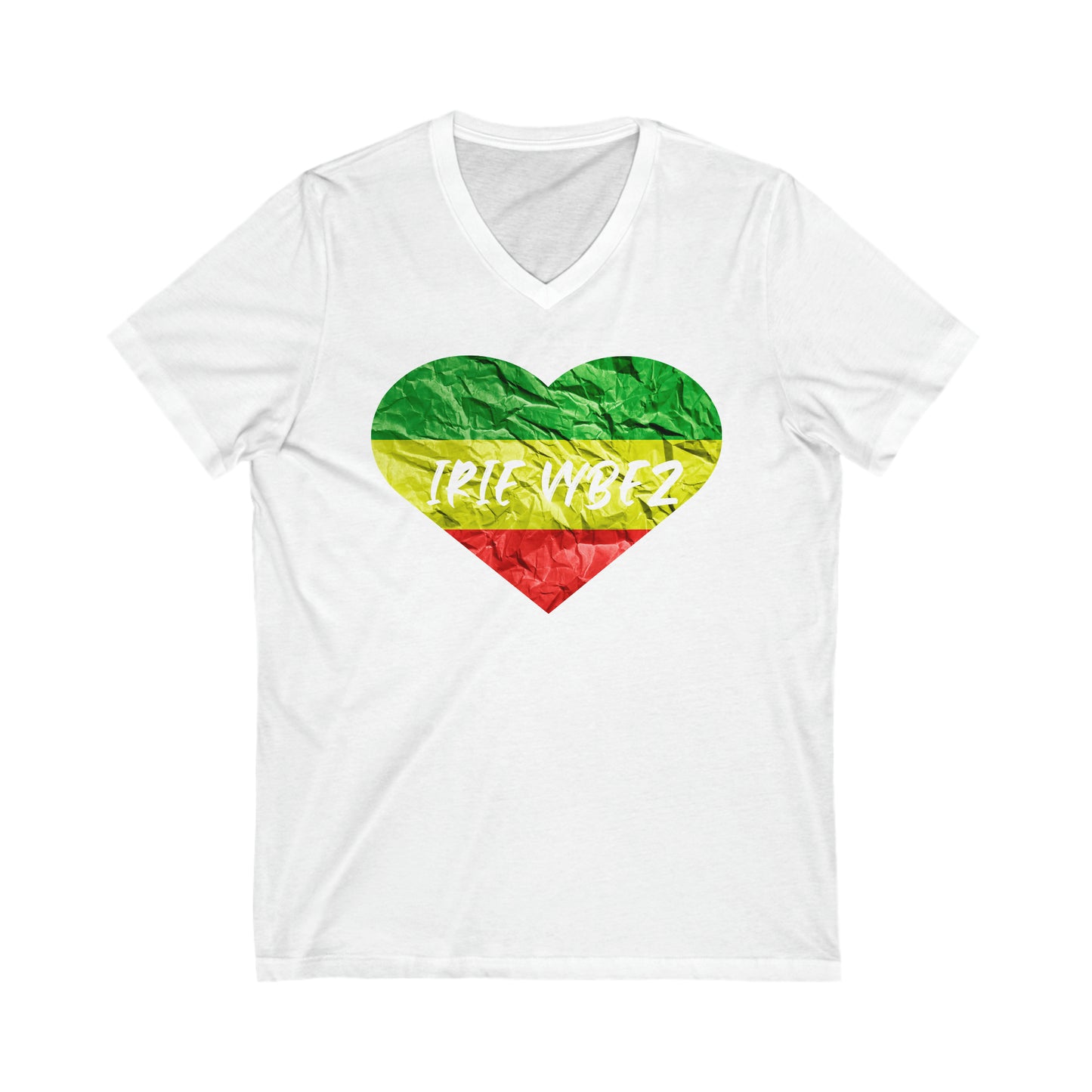 IRIE VYBEZ ROOTS COLOR V NECK T SHIRT GIFT