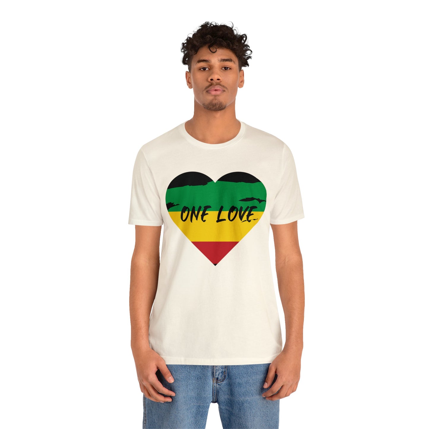 ONE LOVE RASTAH DESIGN UNISEX TEE SHIRT