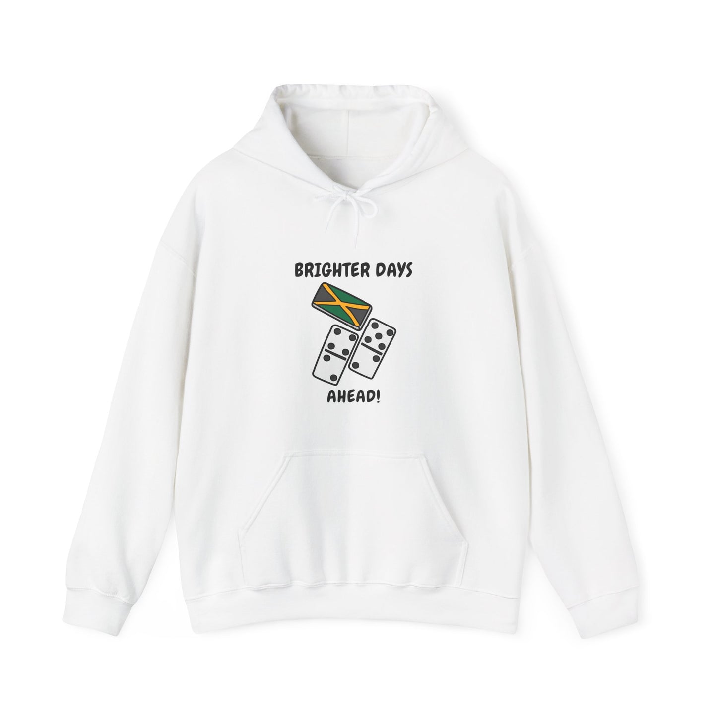 Brighter Days Ahead Hoodie Jamaican Flag Dominoes Graphic