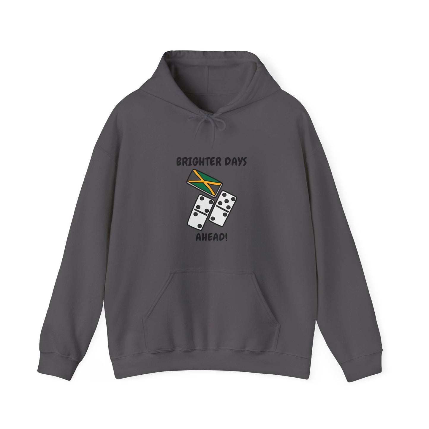Brighter Days Ahead Hoodie Jamaican Flag Dominoes Graphic
