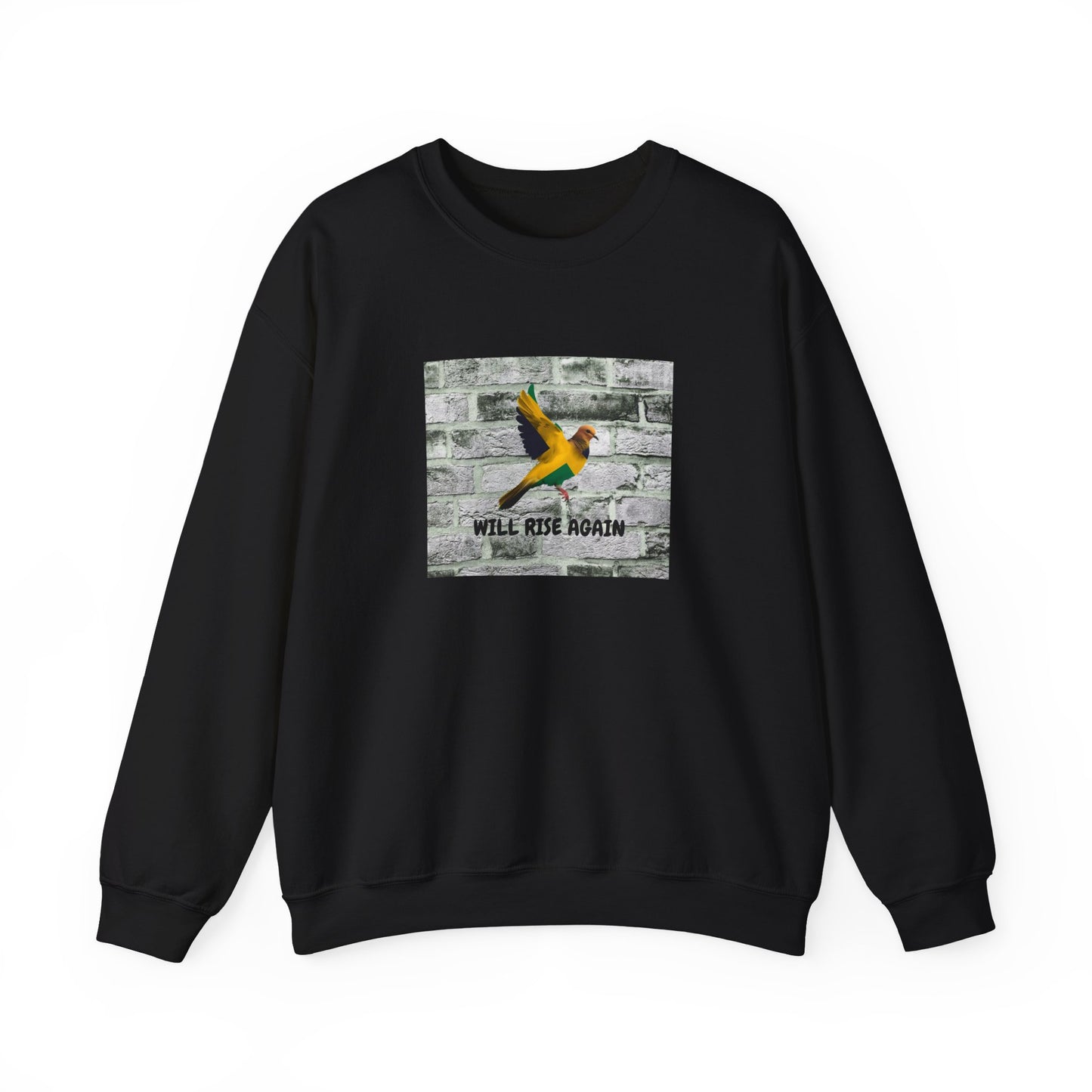 Will Rise Again Graphic Bird Jamaica support Crewneck Shirt