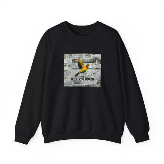 Will Rise Again Graphic Bird Jamaica support Crewneck Shirt