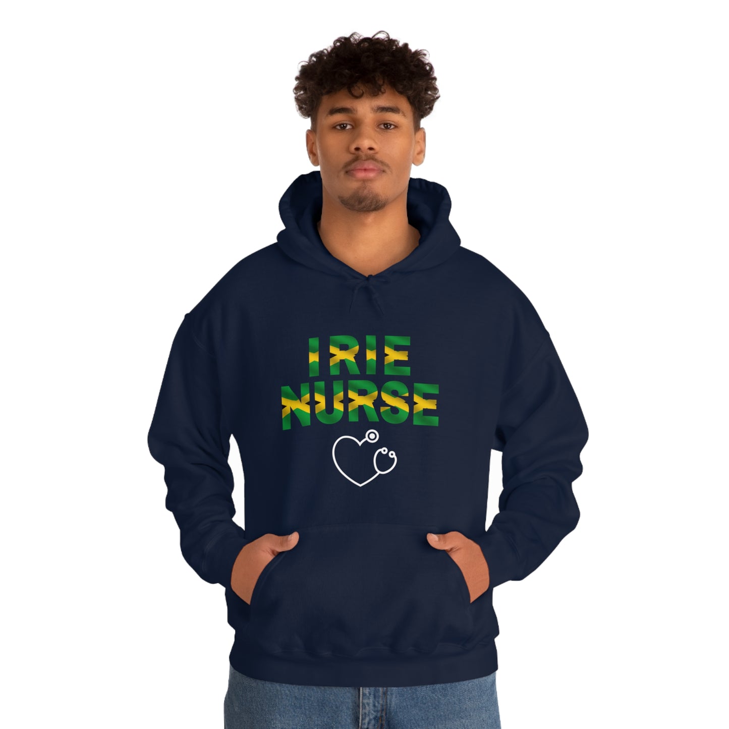 IRIE NURSE HOODED SWEATSHIRT GIFT FOR JAMAICAN NURSES