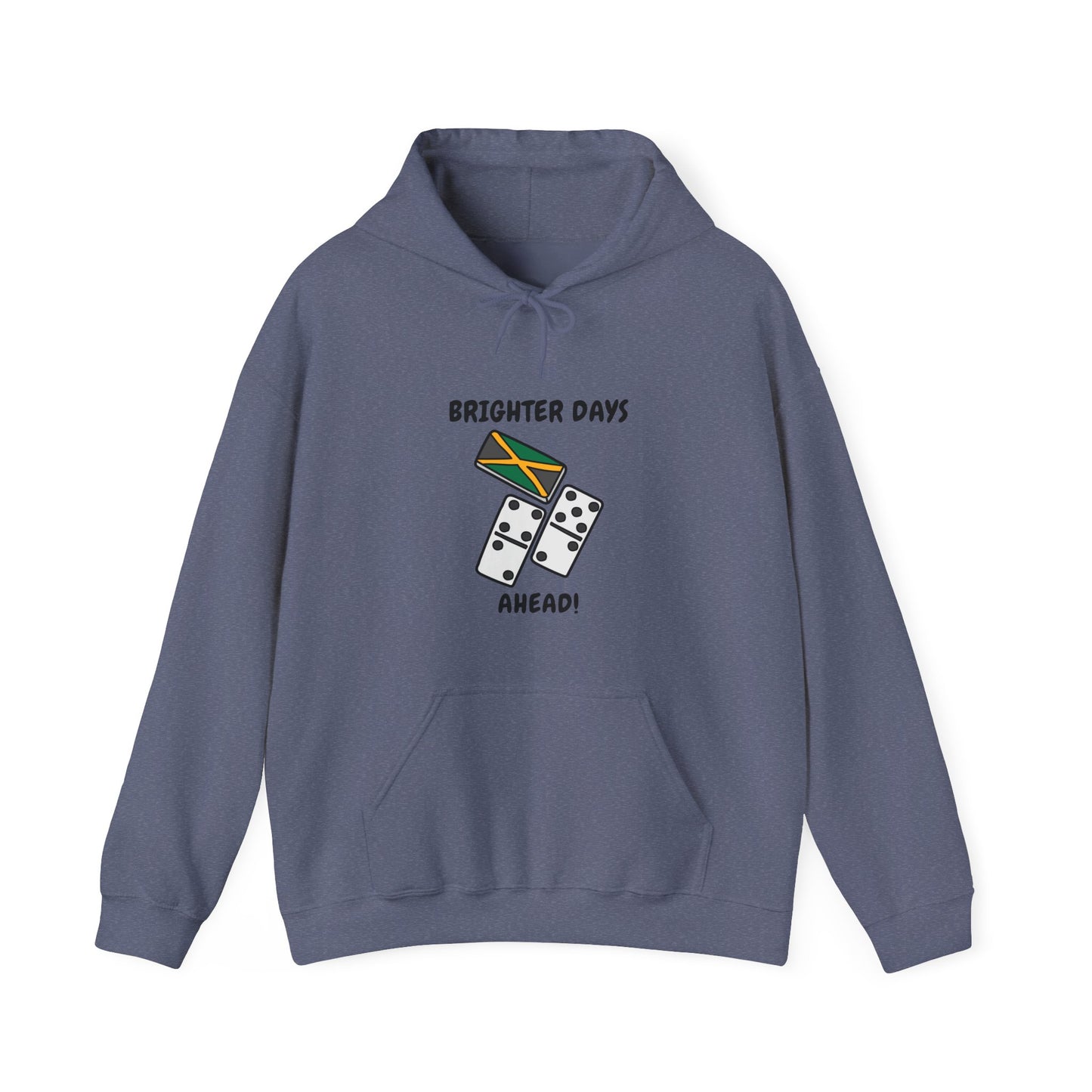 Brighter Days Ahead Hoodie Jamaican Flag Dominoes Graphic