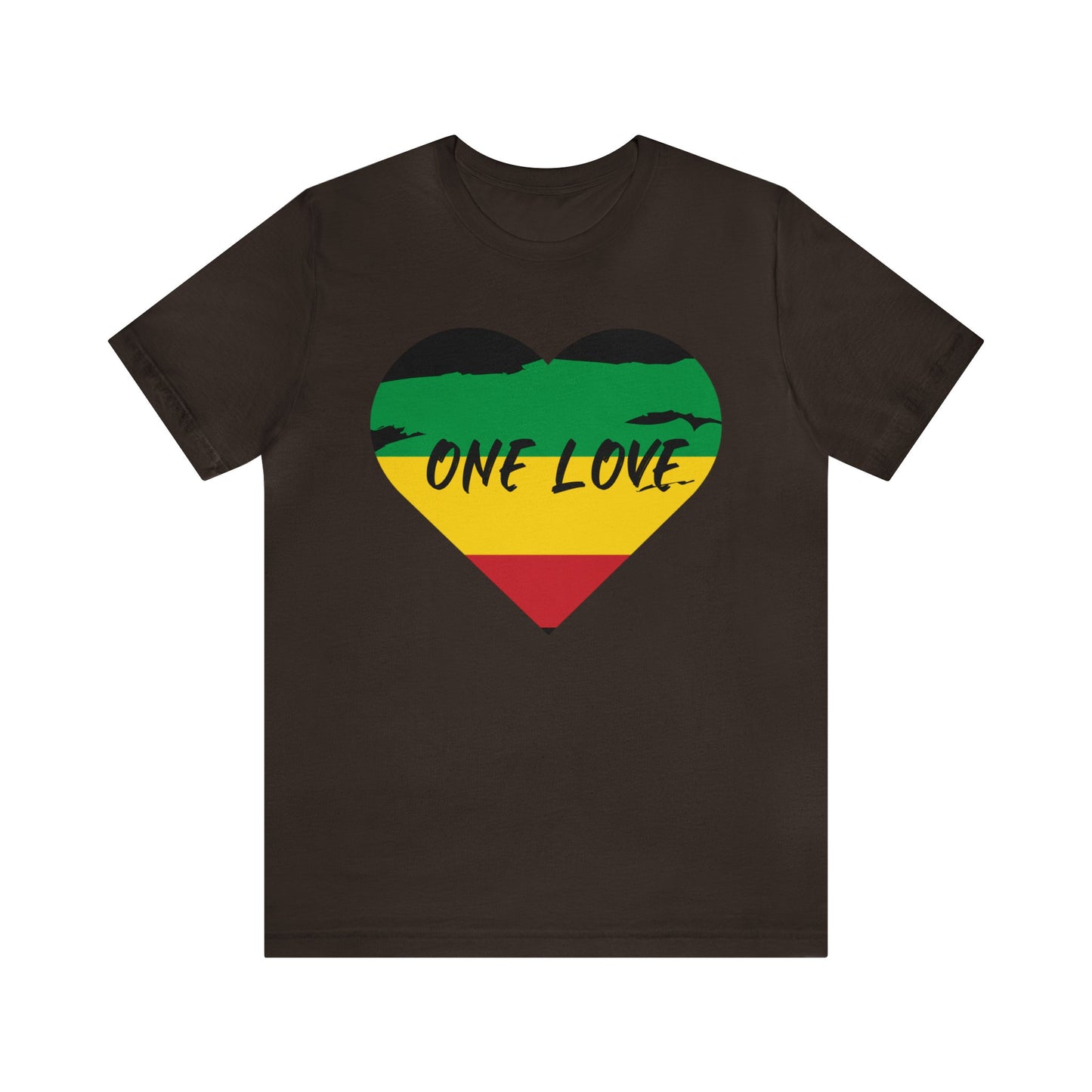 ONE LOVE RASTAH DESIGN UNISEX TEE SHIRT