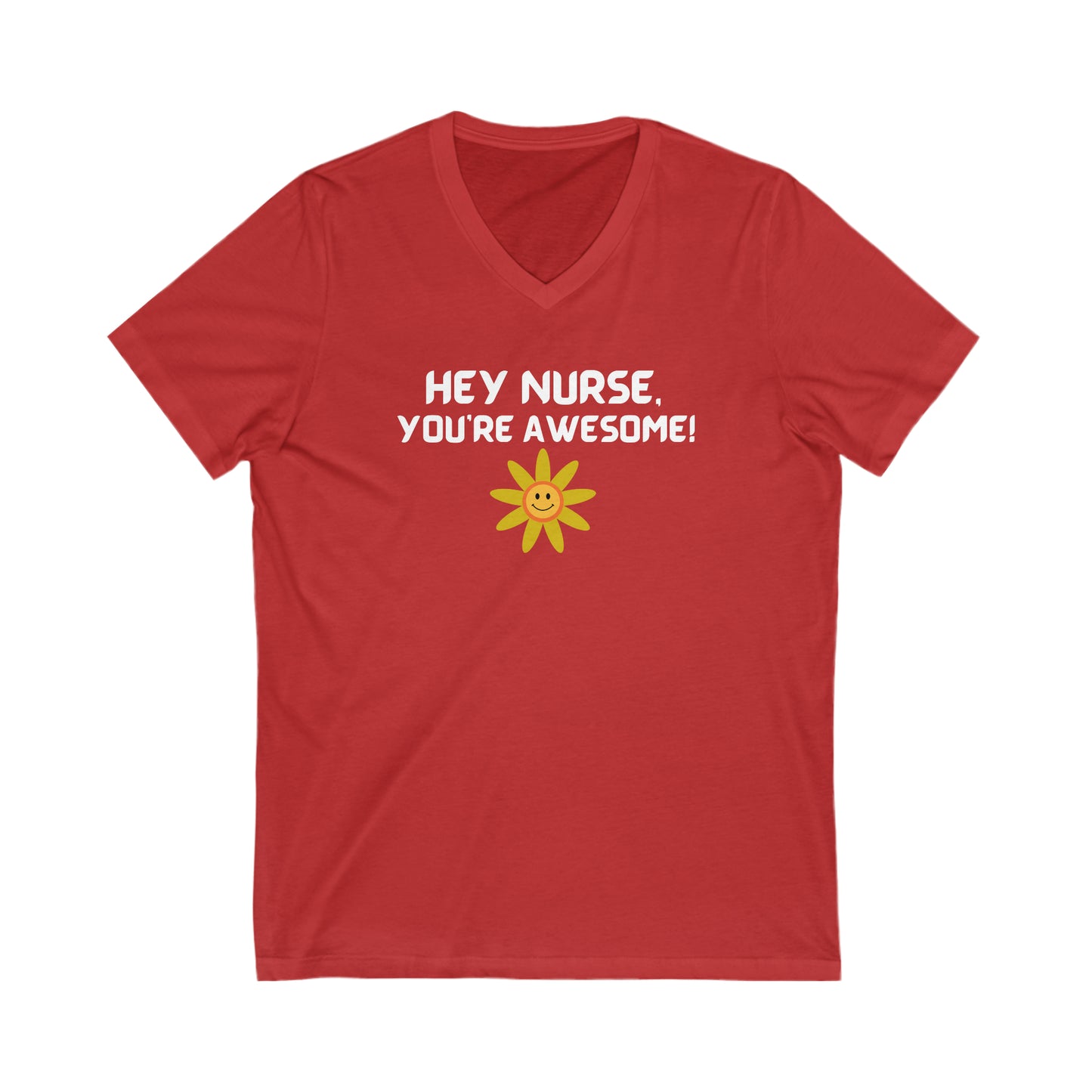 AWESOME NURSE UNISEX V NECK  TEE SHIRT GIFT