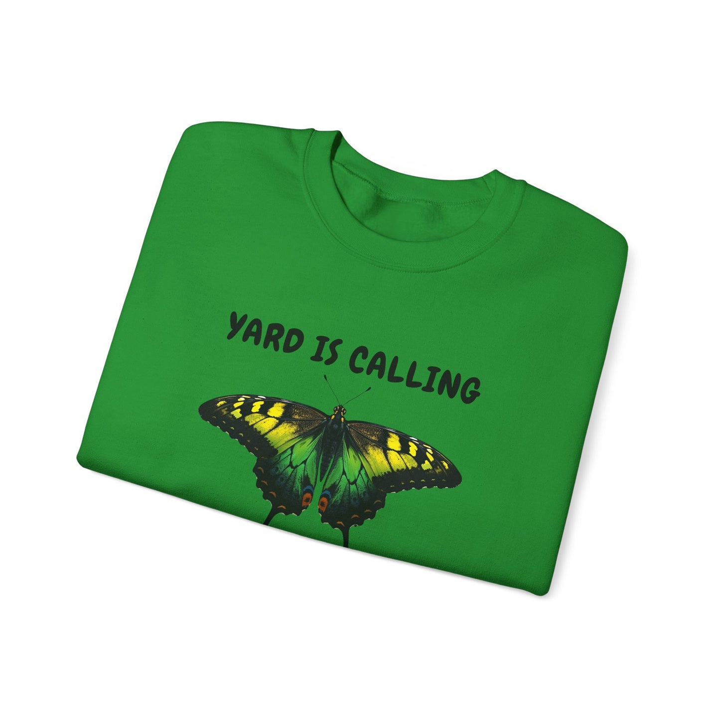 Jamaican Monarch Butterfly Yard Is Calling Garden  Crewneck