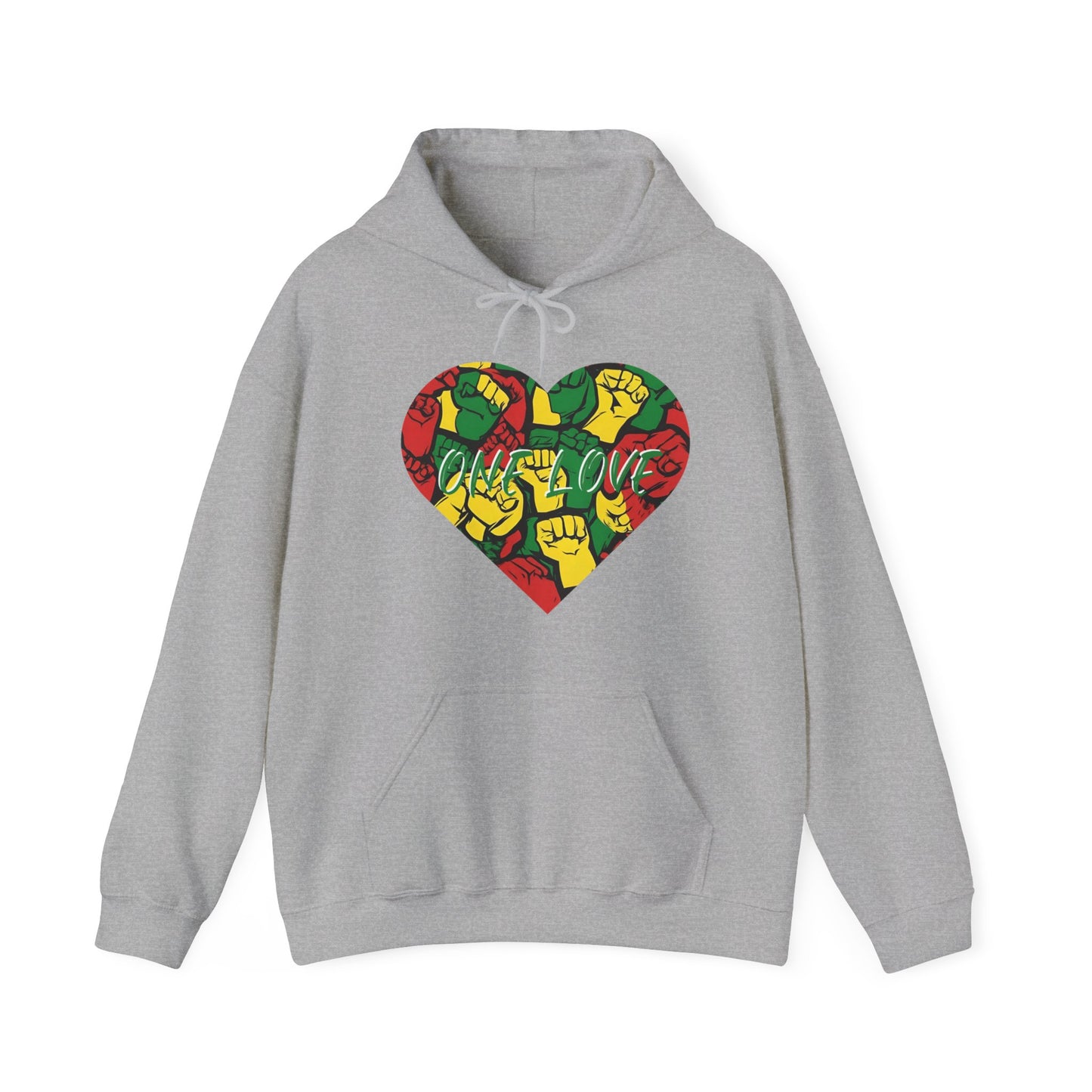 ONE LOVE FIST DESIGN HOODIE GIFT