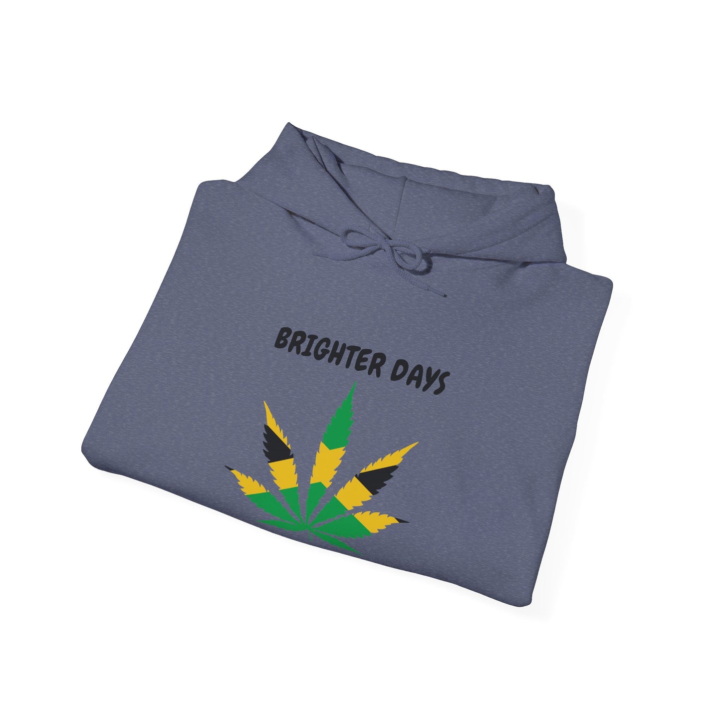 "Brighter Days Ahead!" Jamaica Leaf Graphic Pullover