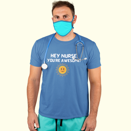 AWESOME NURSE CREWNECK TEE SHIRT GIFT