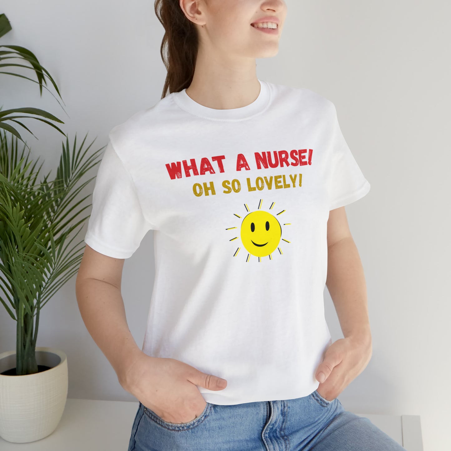 UNISEX CREWNECK NURSE THEME T SHIRT GIFT FOR NURSES