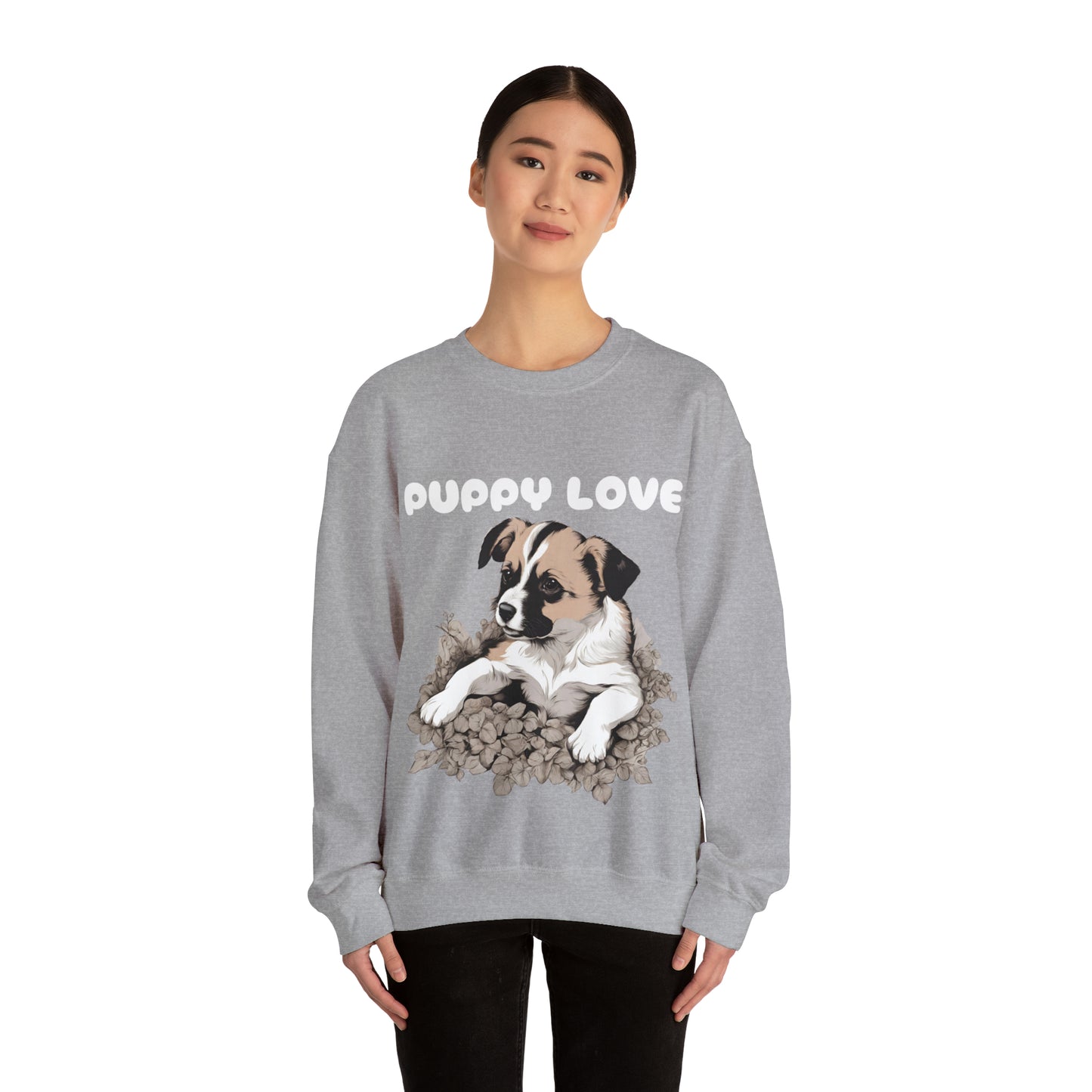 Puppy Love Puppy Pic Crewneck sweatshirt Gift