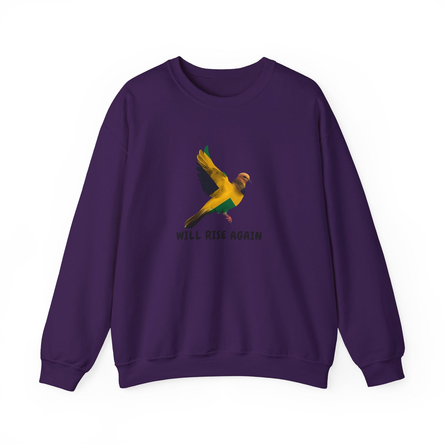 Will Rise Again  Promise to Jamaica— Inspirational Flying Bird Sweatshirt