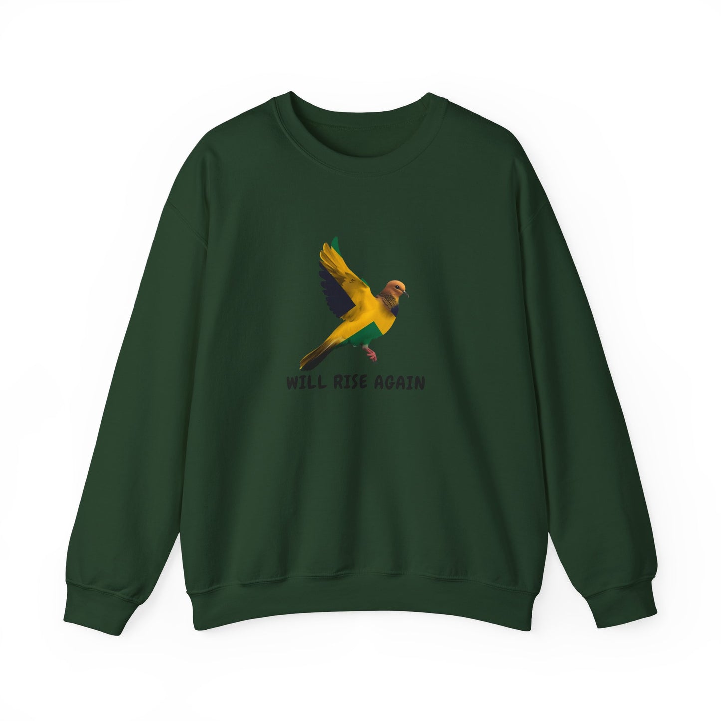 Will Rise Again  Promise to Jamaica— Inspirational Flying Bird Sweatshirt