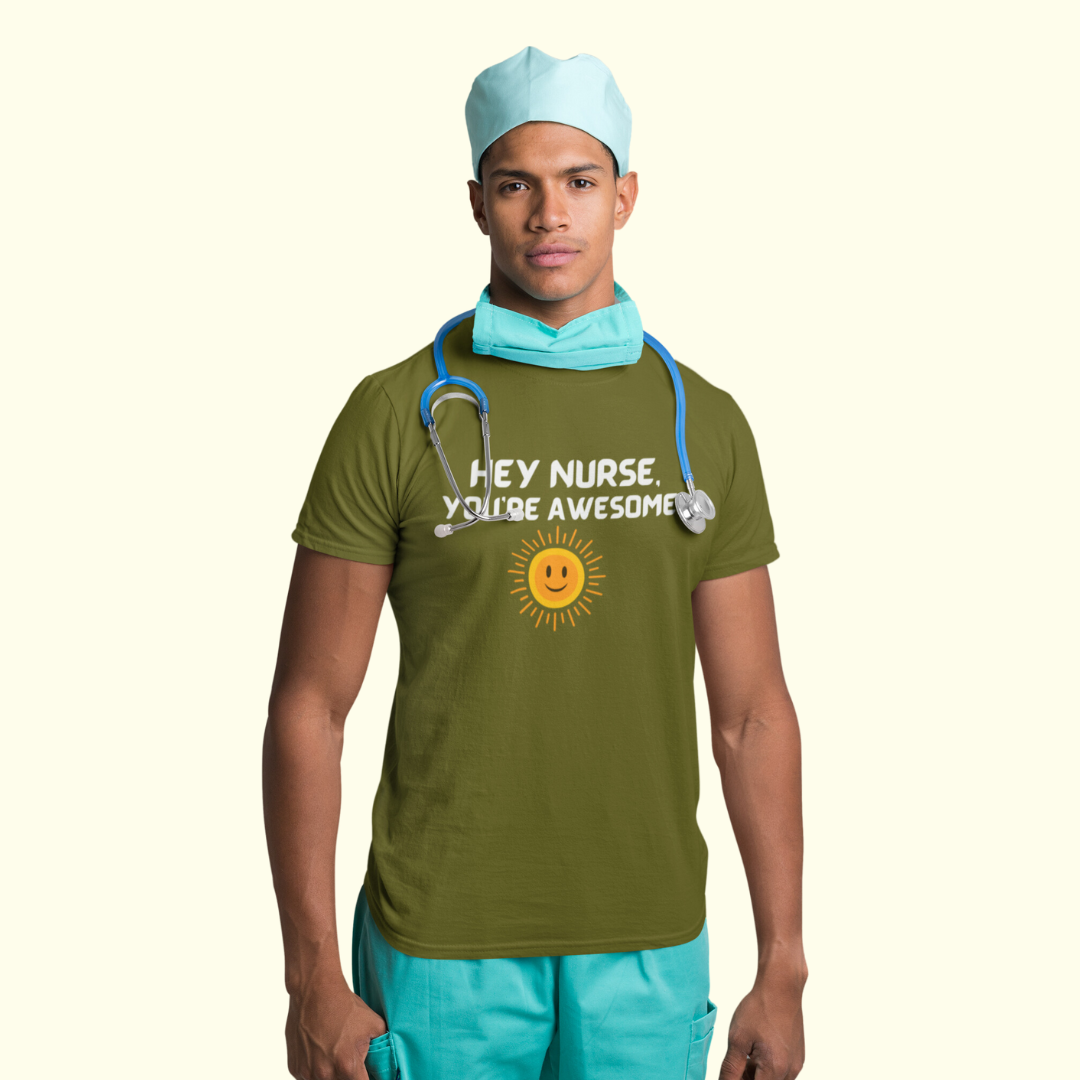 AWESOME NURSE CREWNECK TEE SHIRT GIFT