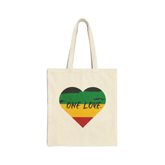 ONE LOVE ROOTS COLOR GRAPHIC TOTE BAG GIFT