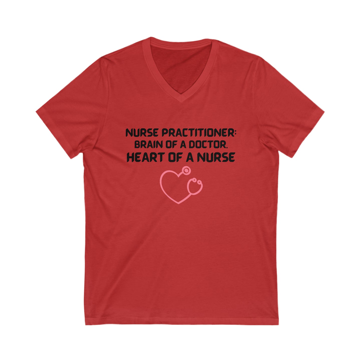 NURSE PRACTITIONER UNISEX V NECK T SHIRT GIFT