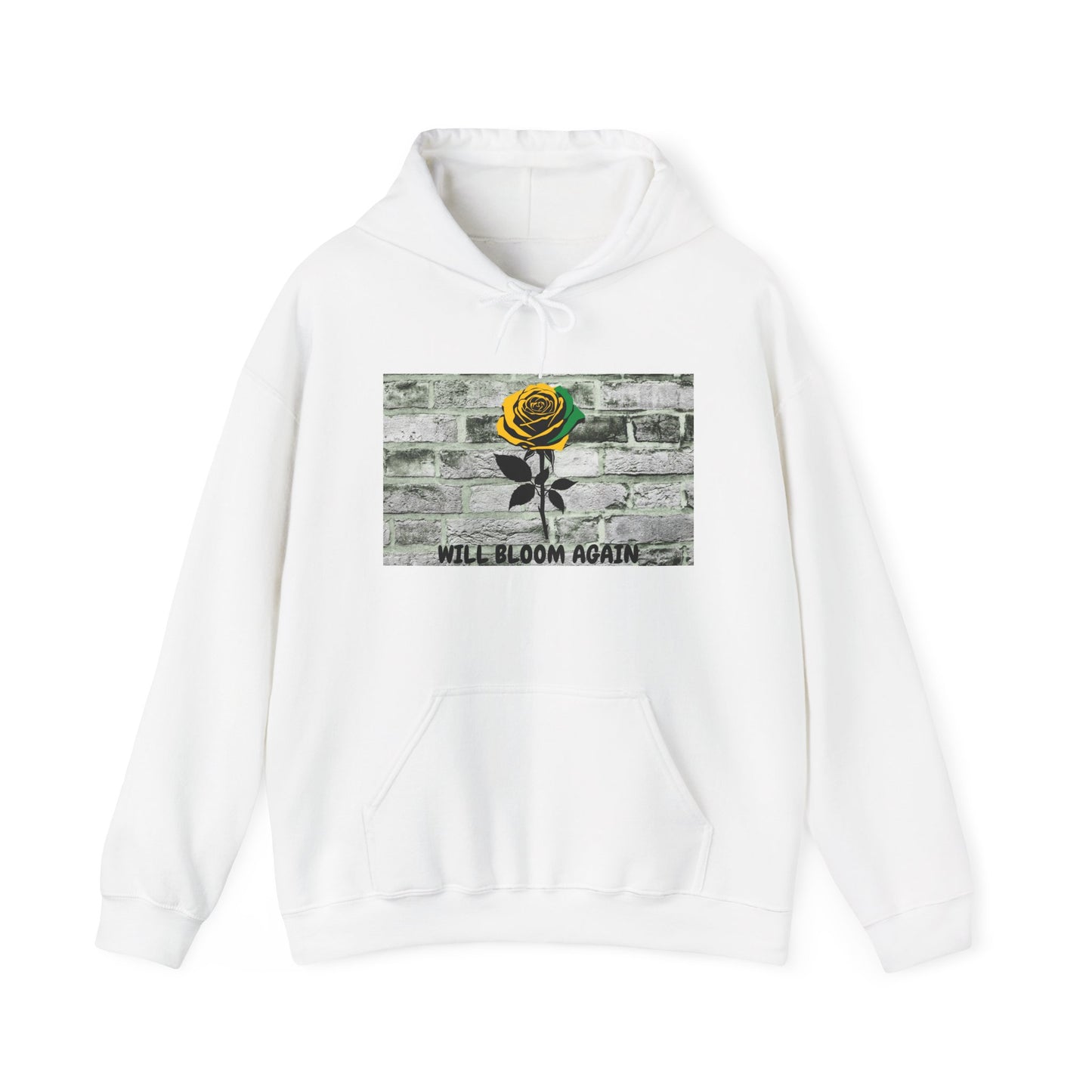 Will Bloom Again Graphic Message of Hope Hoodie A