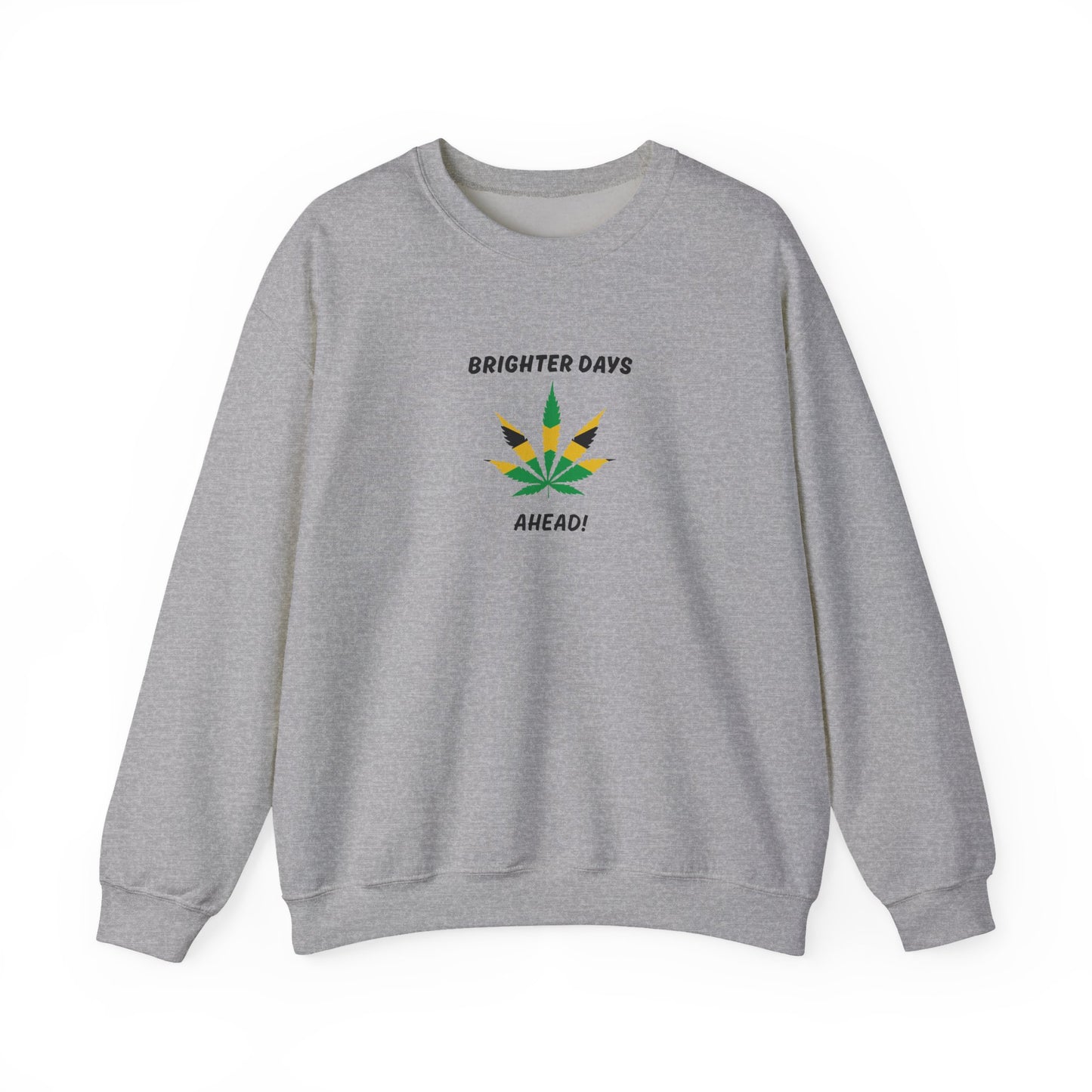 Brighter Days Ahead Jamaican Herbal Leaf Graphic Crewneck