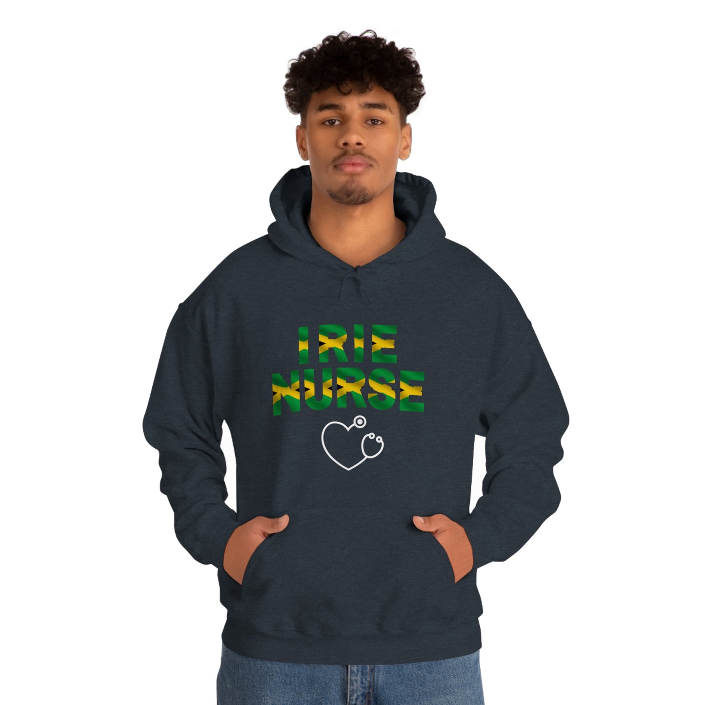 IRIE NURSE HOODED SWEATSHIRT GIFT FOR JAMAICAN NURSES