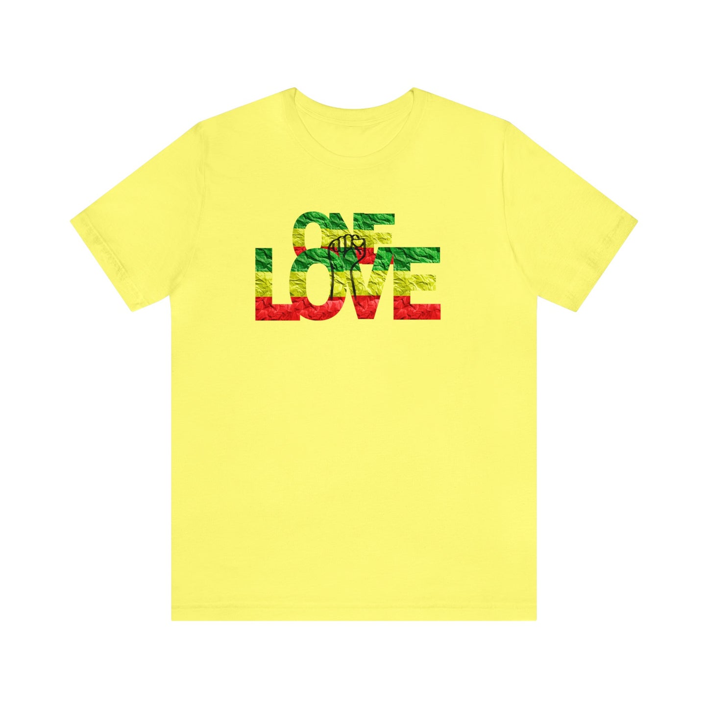 ONE LOVE AND POWER ROOTS COLOR STATEMENT T SHIRT