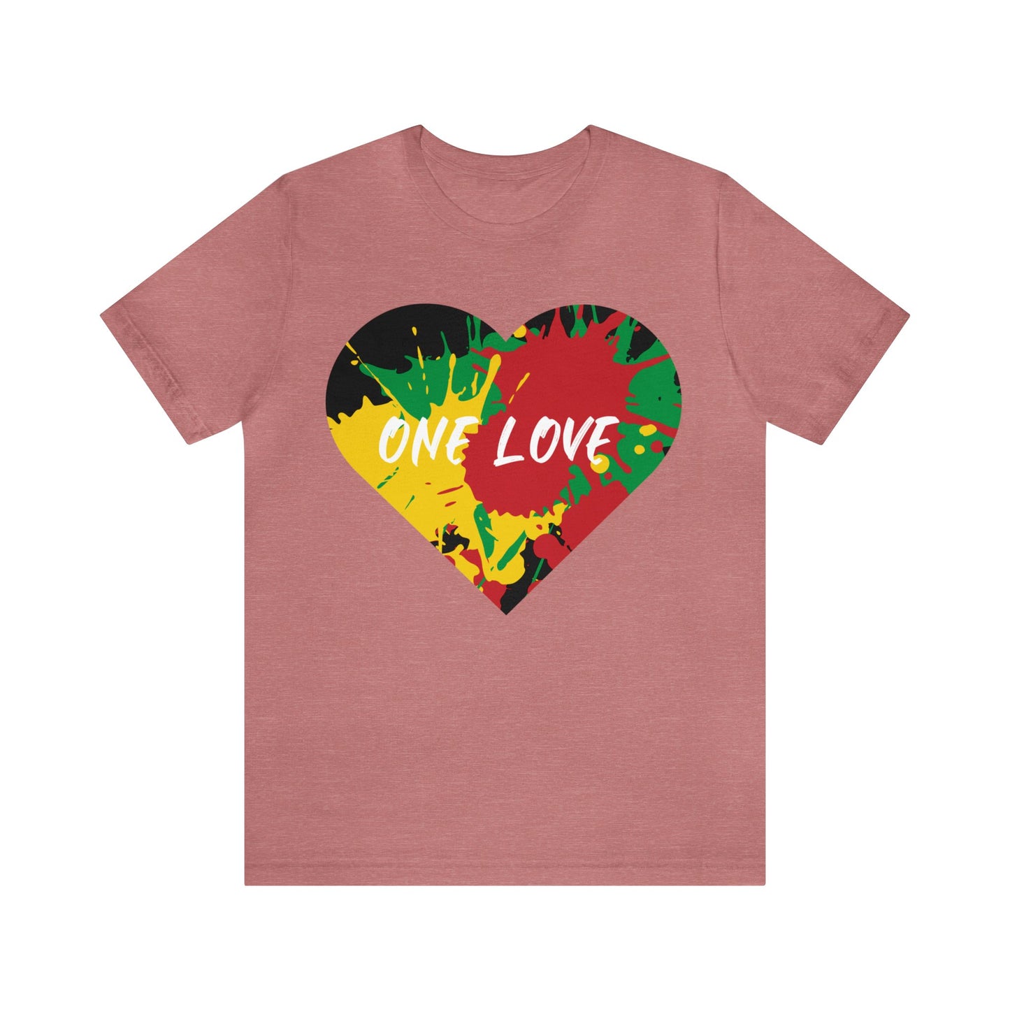 ONE LOVE TEE SHIRT REGGAE ART