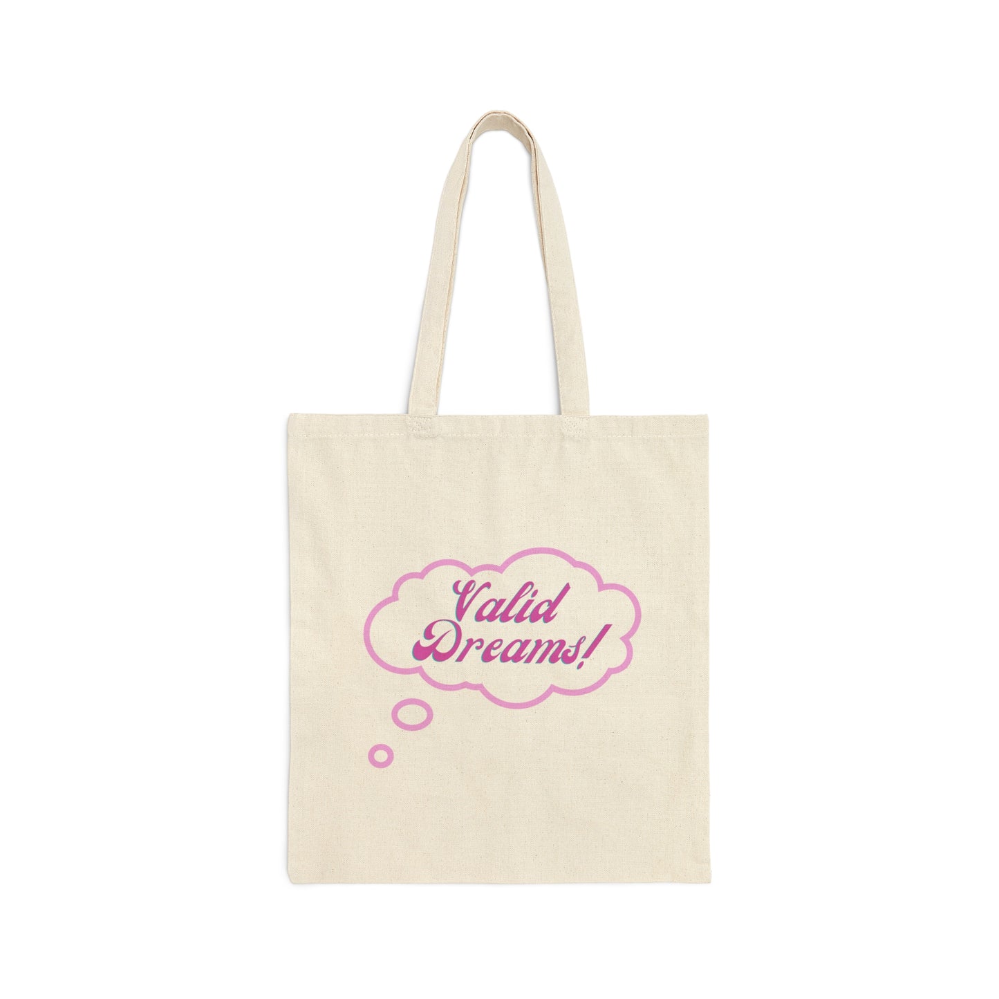 Valid Dreams Cotton Canvas Tote Bags