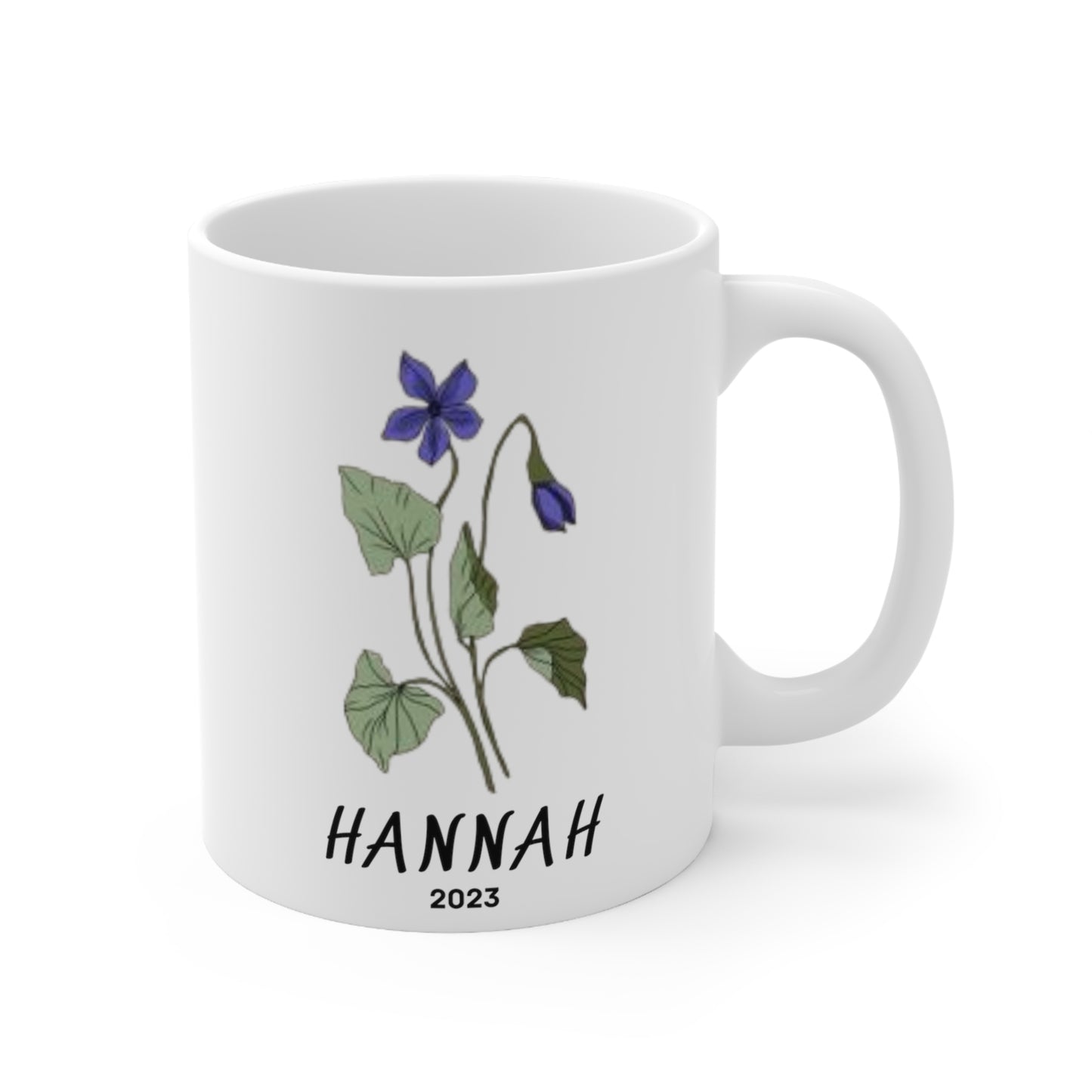 Birth Month flower mug ( February )