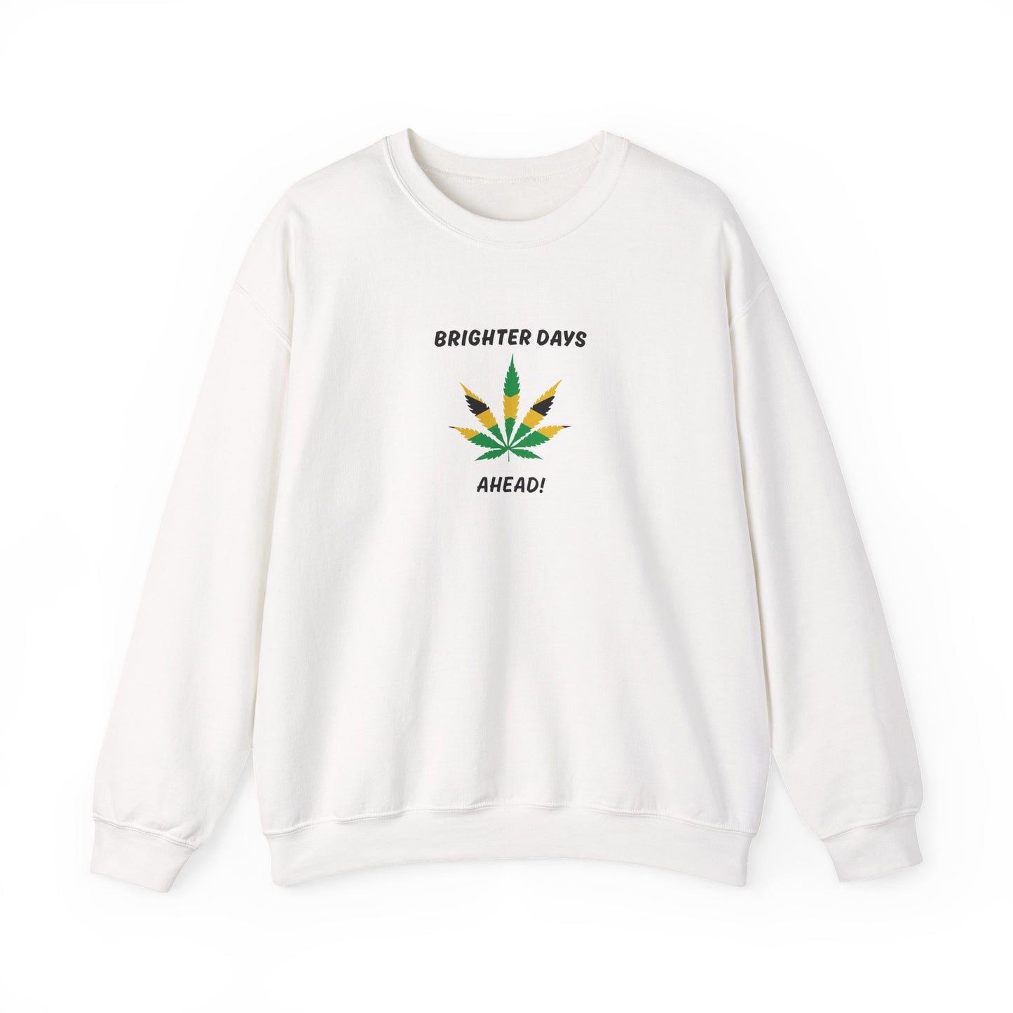 Brighter Days Ahead Jamaican Herbal Leaf Graphic Crewneck