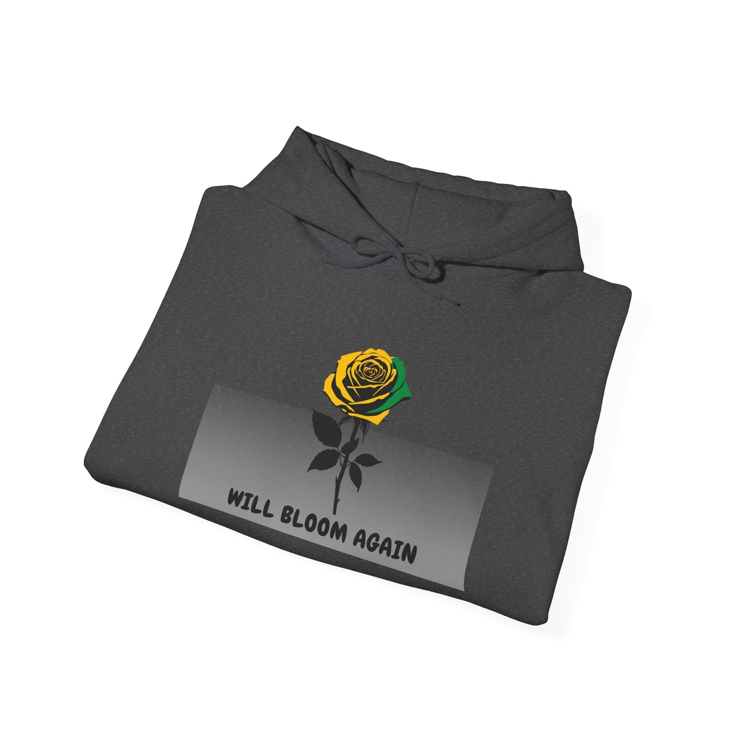 Will Bloom Again Inspirational Flower Comfort  Hooded Pullover