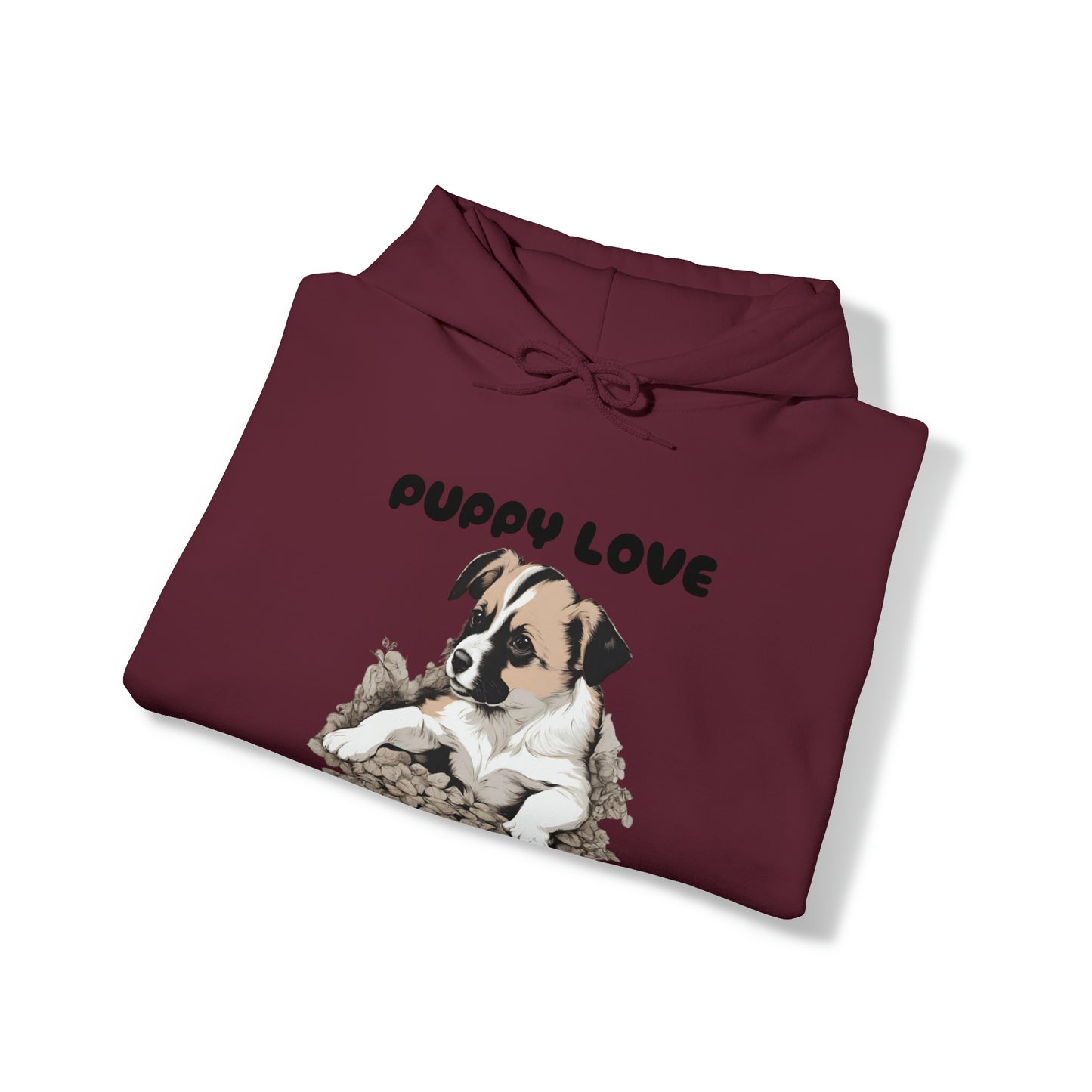 Puppy Print Dog Lovers Hooded Sweatshirt Gift