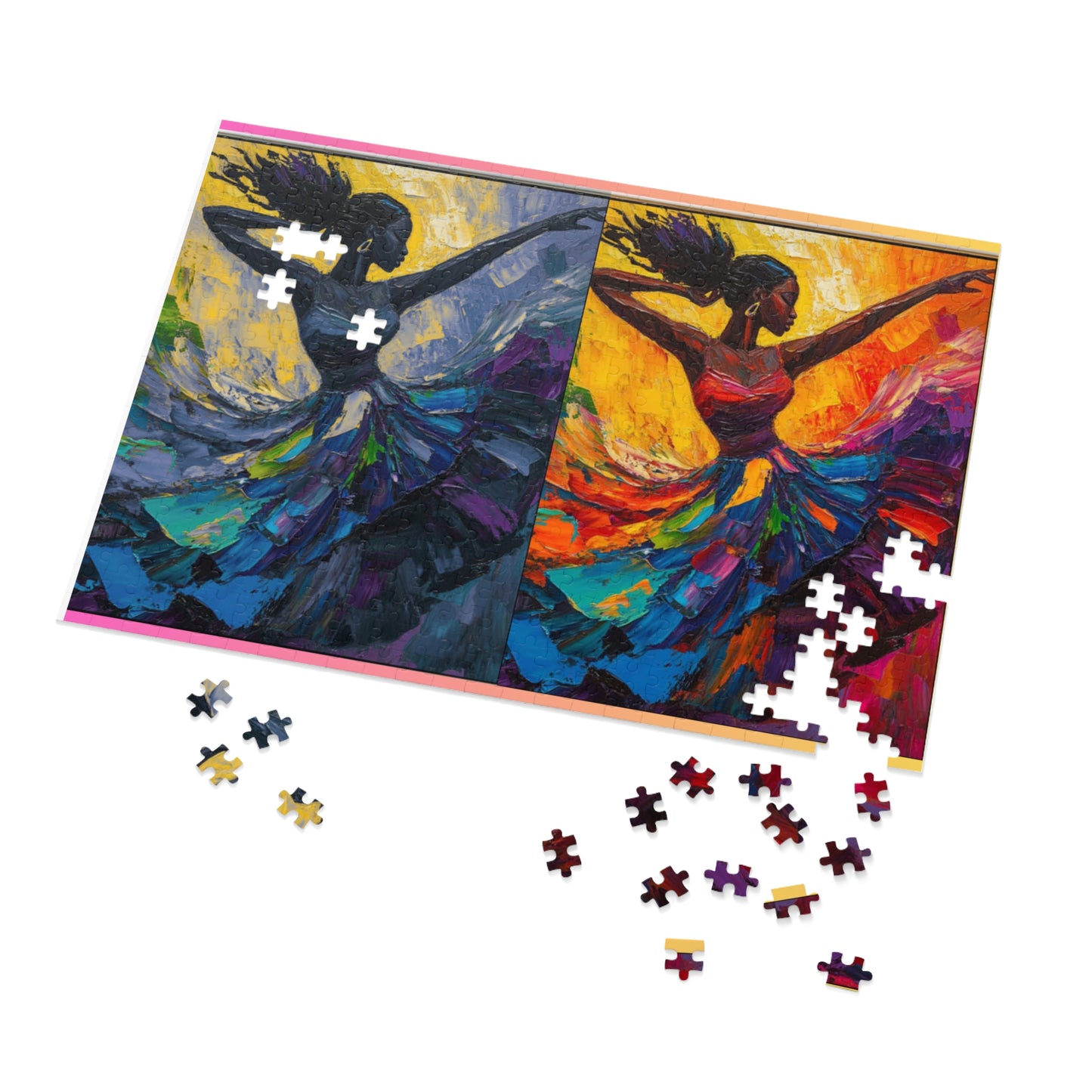 Colorful Dancer Jigsaw Puzzle  Art Puzzle with Tin