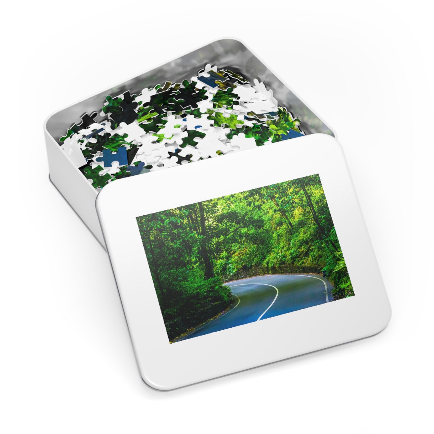 Fern Gully Jigsaw Puzzle In Tin